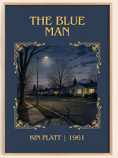 The blue man Classic Book Art Print by Kin Platt – book poster