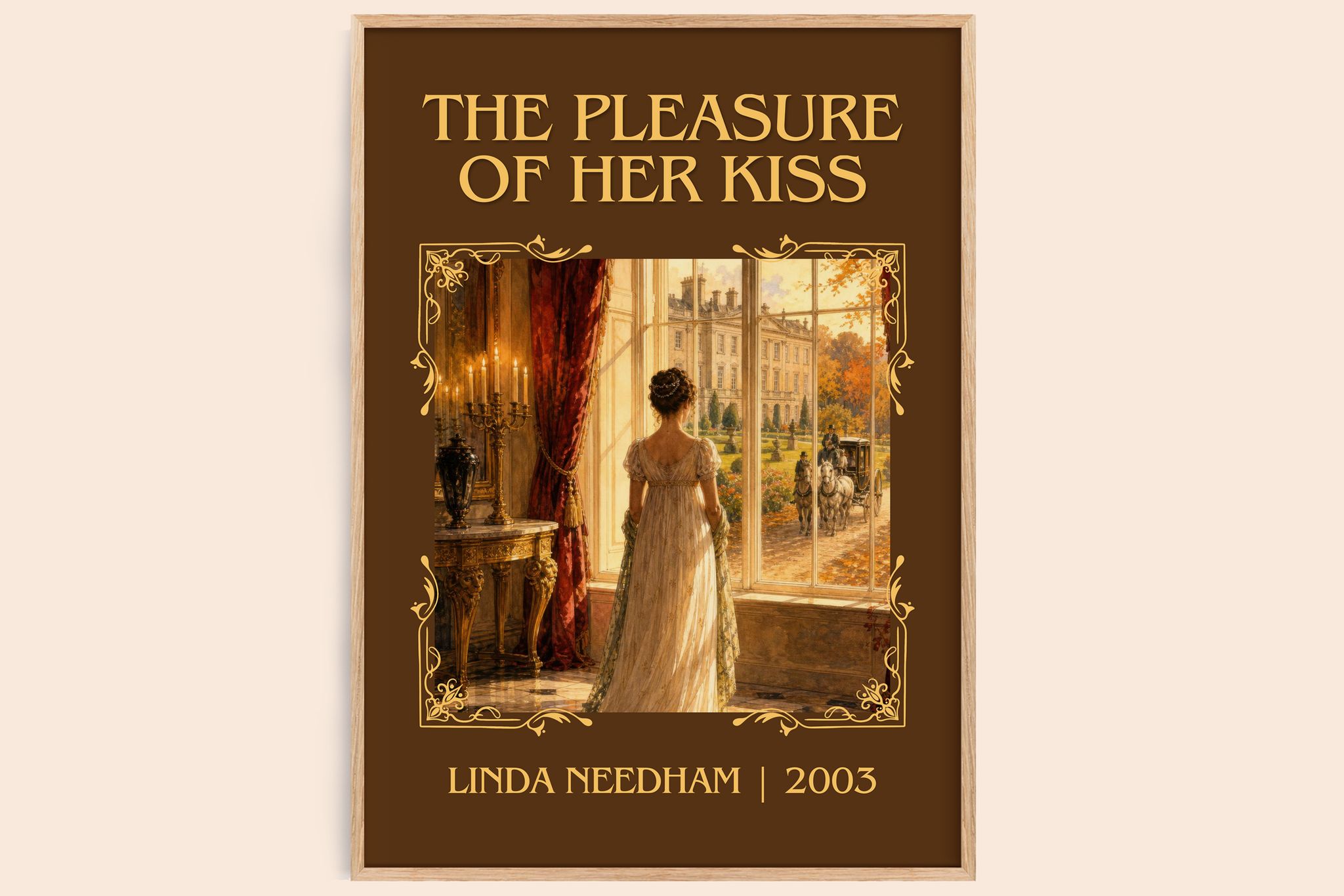 The Pleasure of Her Kiss Classic Book Art Print by Linda Needham