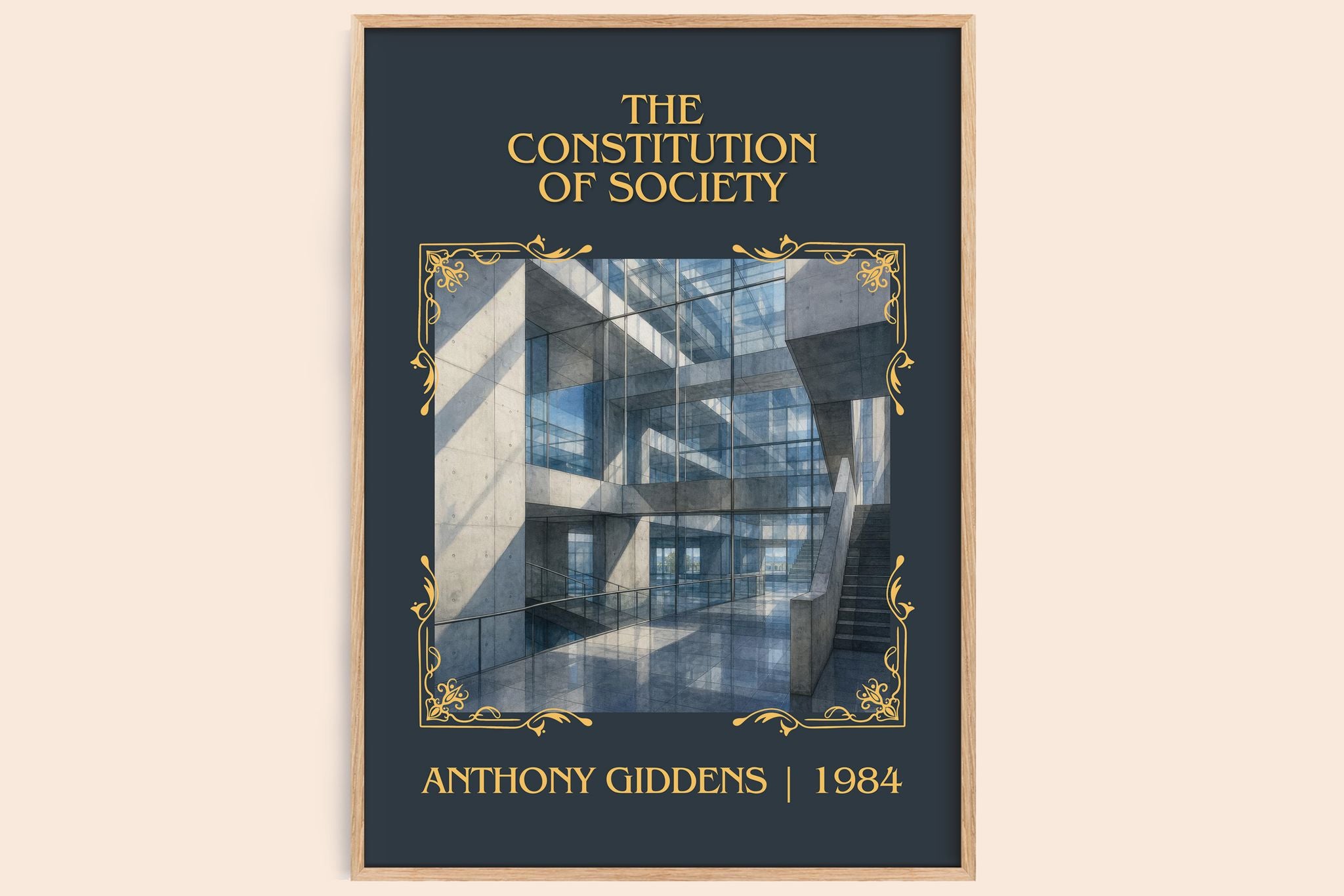 The constitution of society Classic Book Art Print by Anthony Giddens