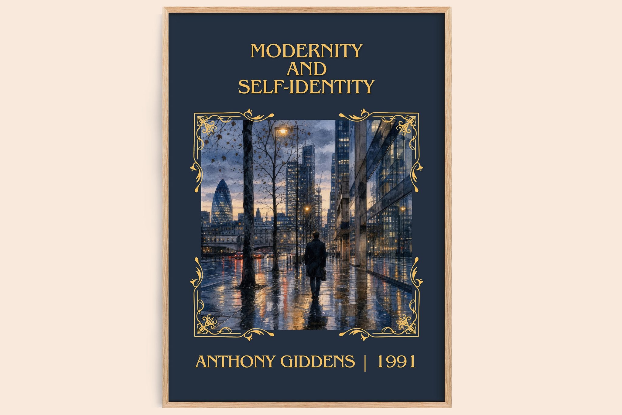 Modernity and self-identity Classic Book Art Print by Anthony Giddens