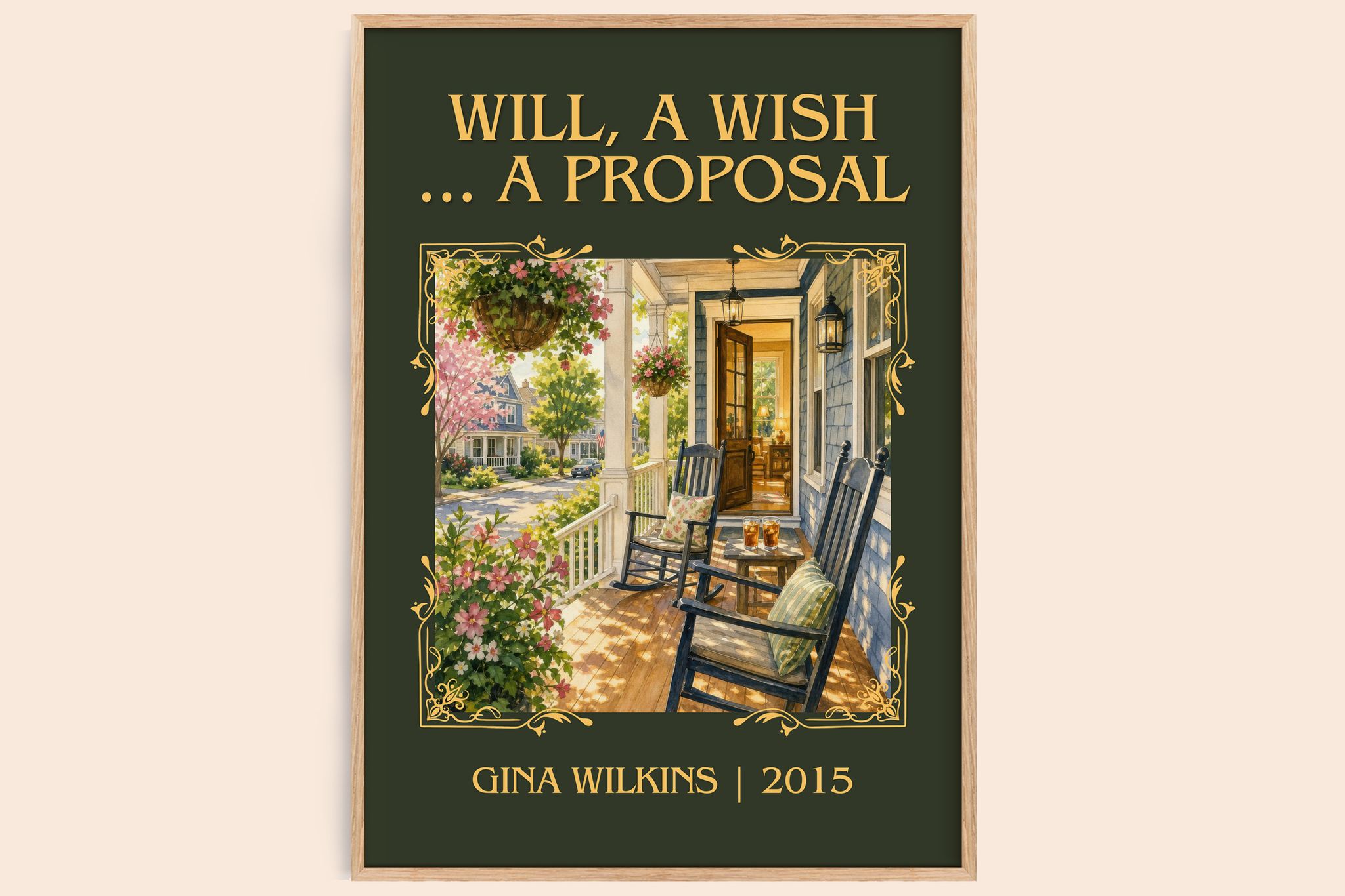 Will, a Wish ... a Proposal Classic Book Art Print by Gina Wilkins