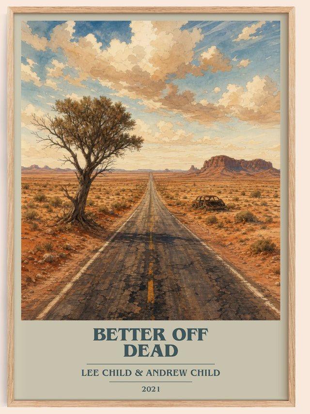 Better Off Dead Book Cover Poster by Lee Child & Andrew Child
