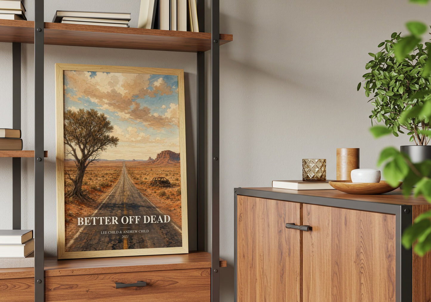 Better Off Dead book watercolour illustration paper finish options – matte satin gloss