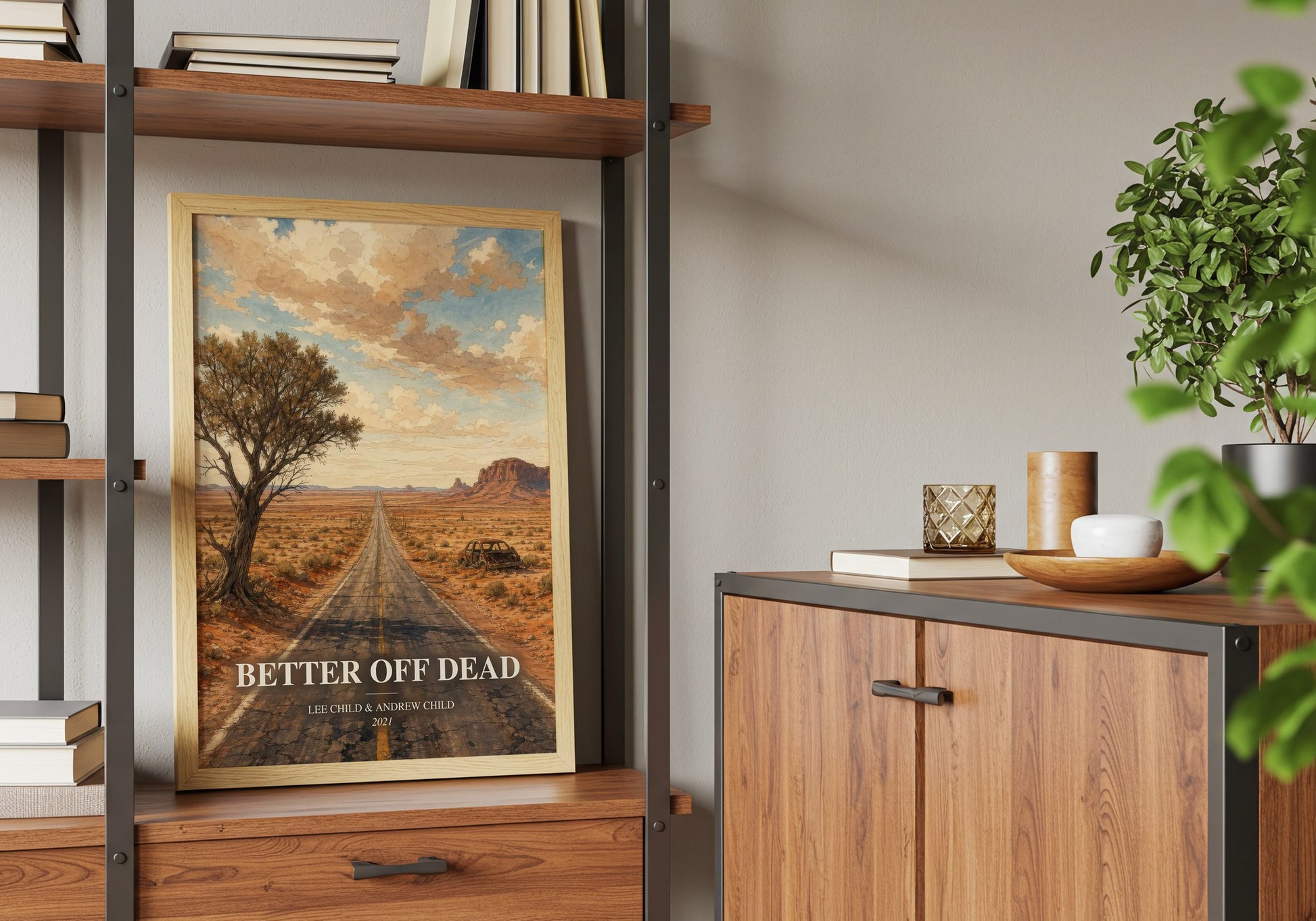 Better Off Dead book watercolour illustration paper finish options – matte satin gloss