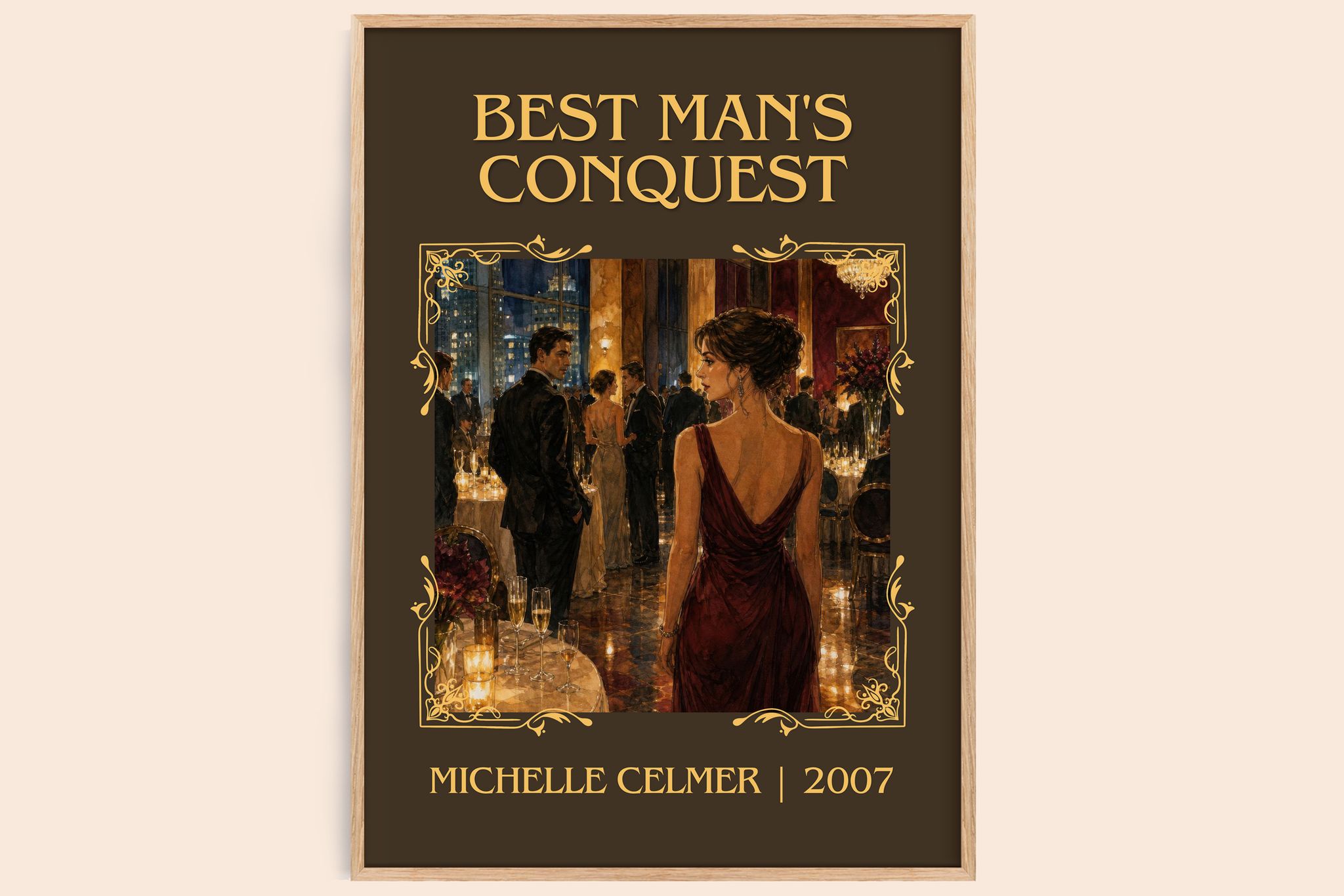 Best Man's Conquest Classic Book Art Print by Michelle Celmer