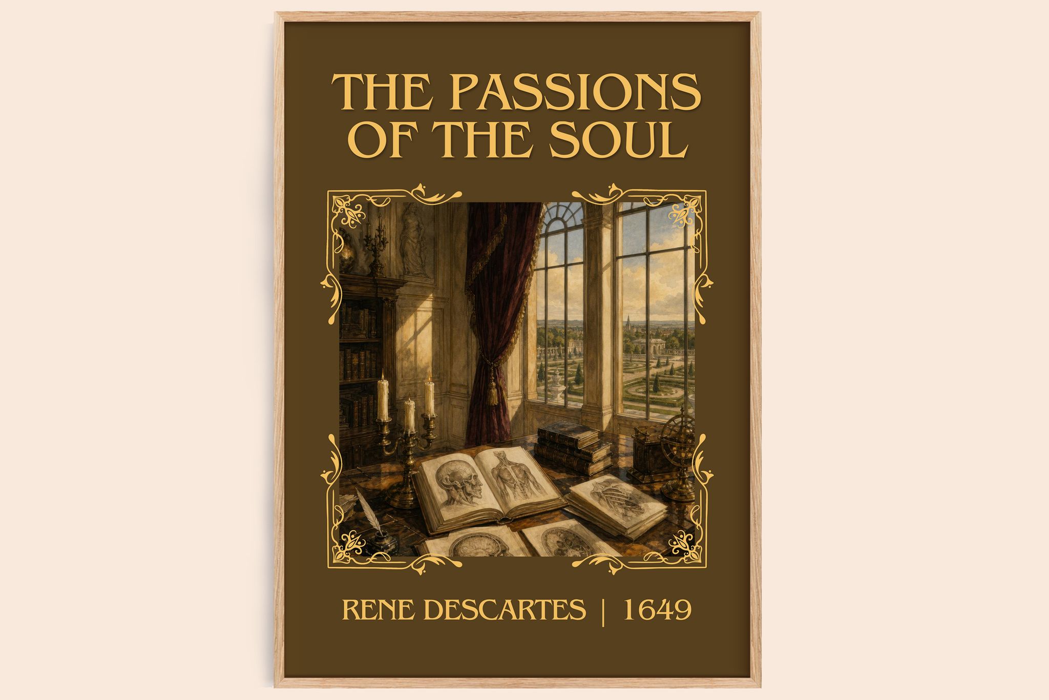 The Passions of the Soul Classic Book Art Print by René Descartes