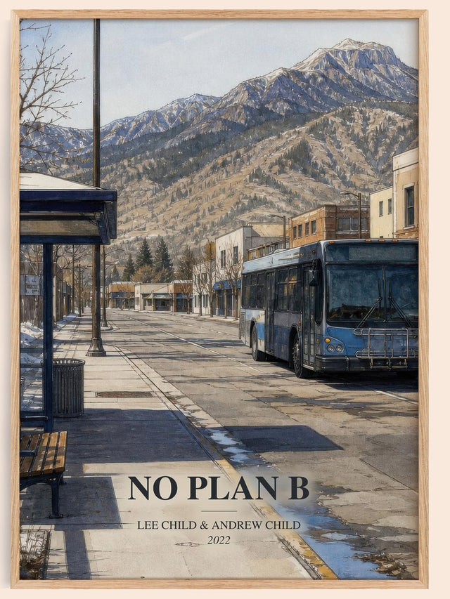 No Plan B Book Watercolour Illustration by Lee Child & Andrew Child
