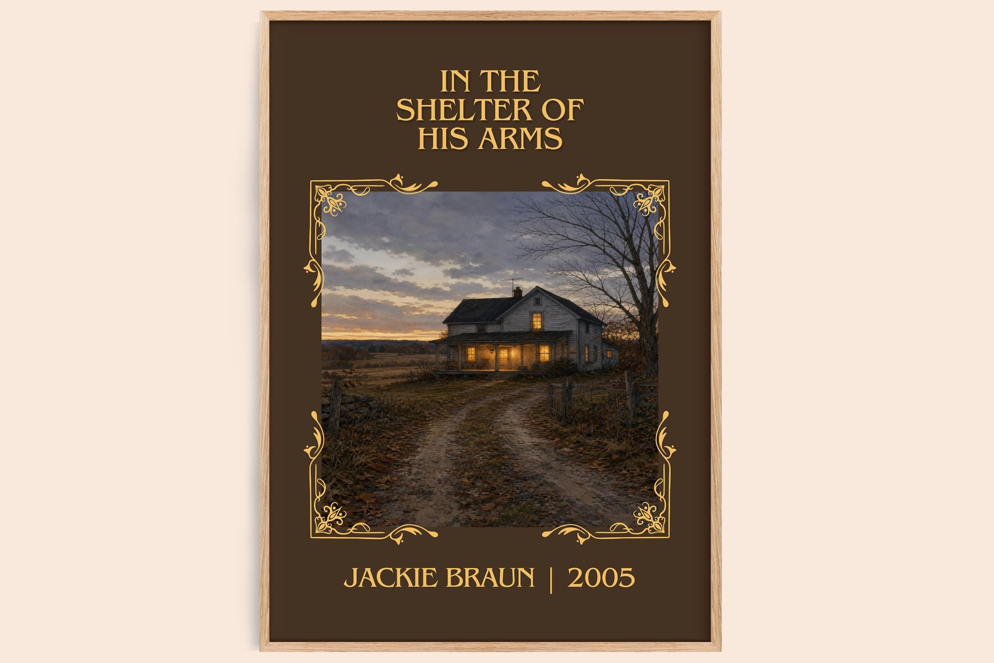 In The Shelter Of His Arms Classic Book Art Print by Jackie Braun