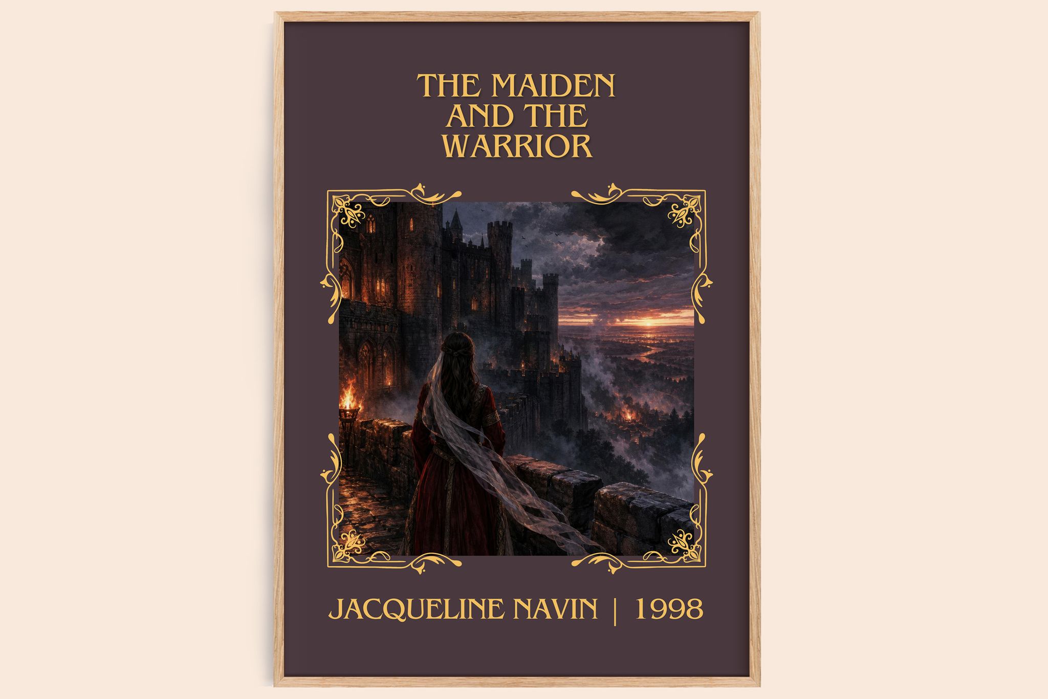 The Maiden and the Warrior Classic Book Art Print by Jacqueline Navin
