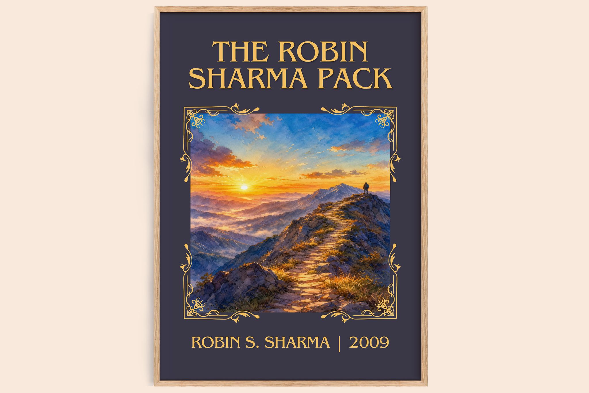 The Robin Sharma pack Classic Book Art Print by Robin S. Sharma