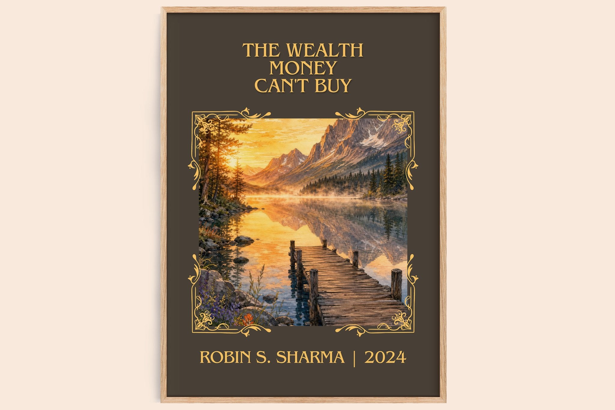 The Wealth Money Can't Buy Classic Book Art Print by Robin S. Sharma