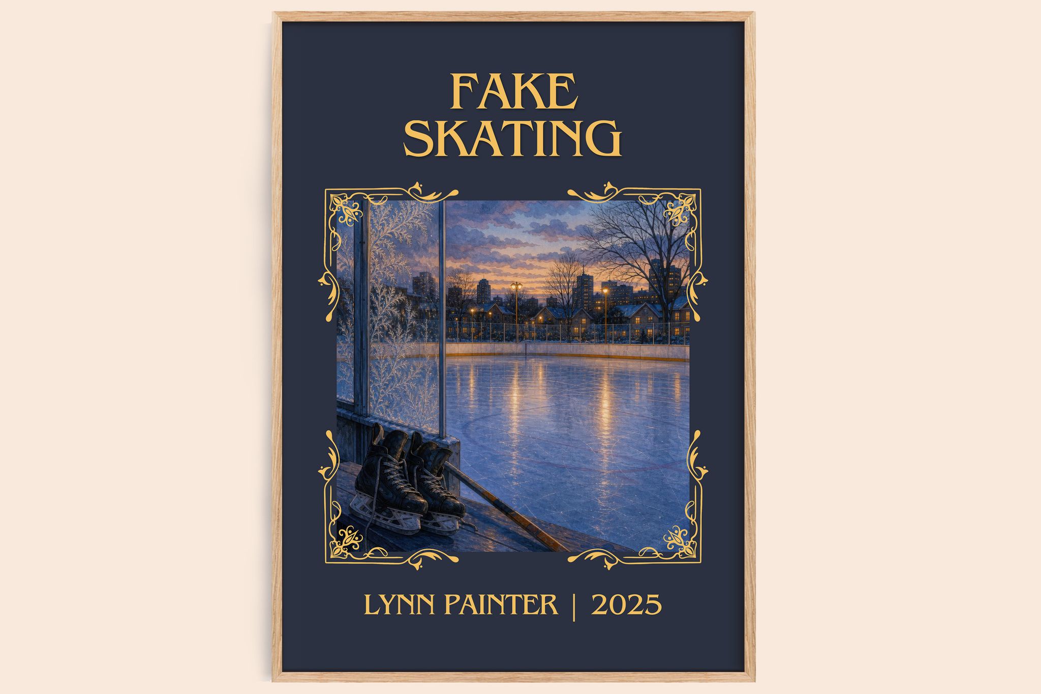 Fake Skating Classic Book Art Print by Lynn Painter
