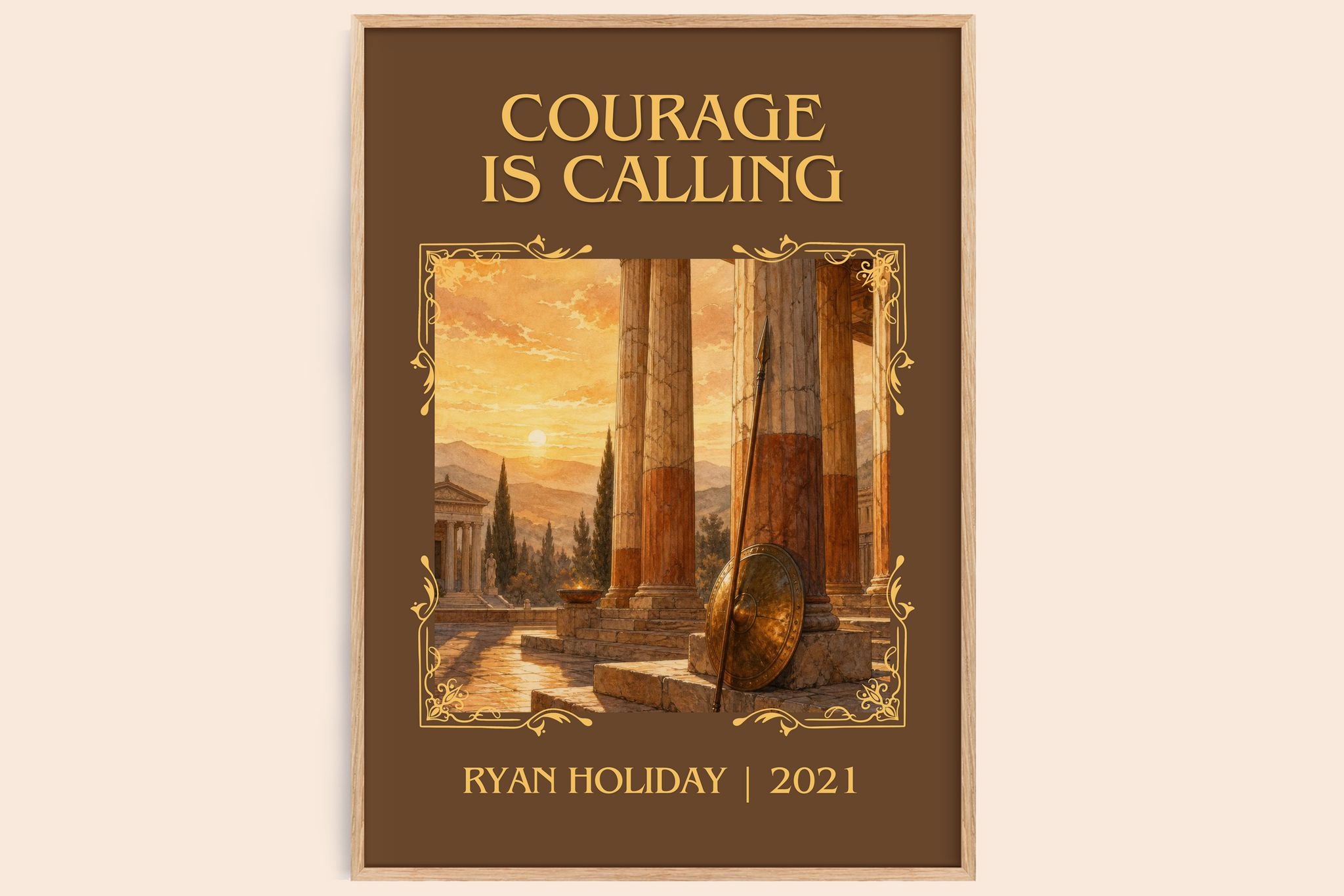 Courage Is Calling Classic Book Art Print by Ryan Holiday