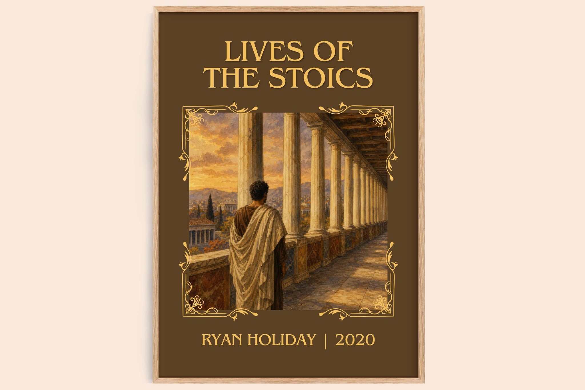 Lives of the Stoics Classic Book Art Print by Ryan Holiday