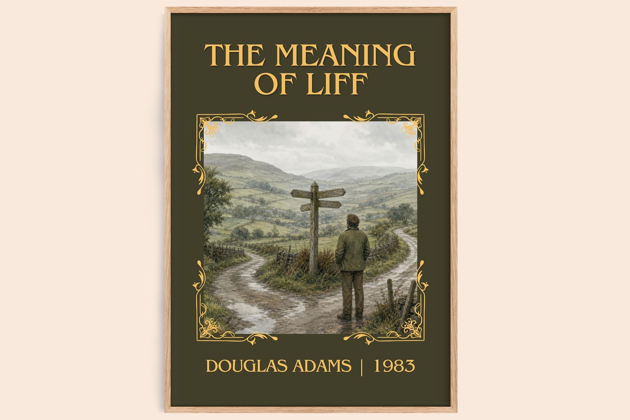 The meaning of Liff Classic Book Art Print by Douglas Adams