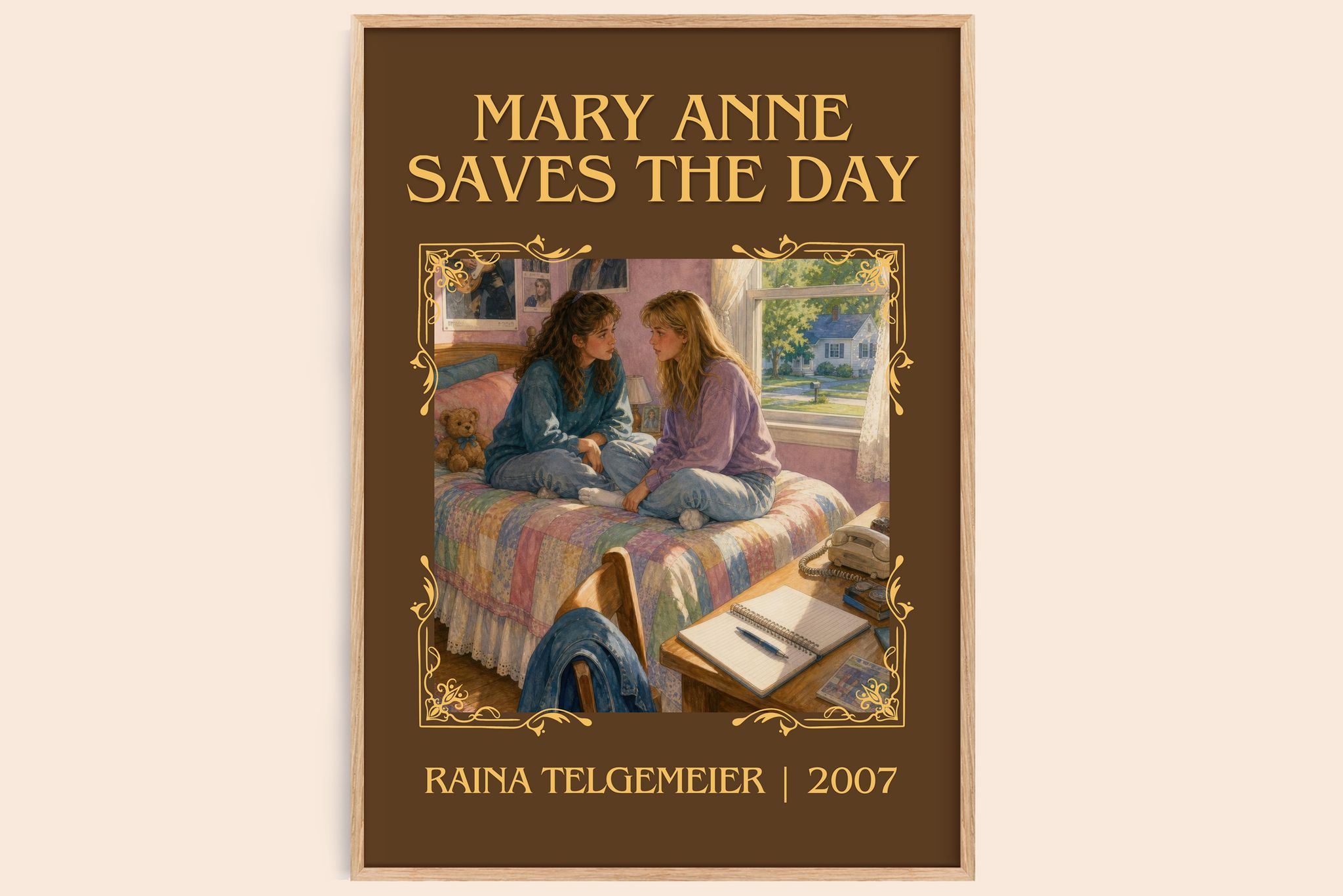 Mary Anne Saves the Day Classic Book Art Print by Raina Telgemeier