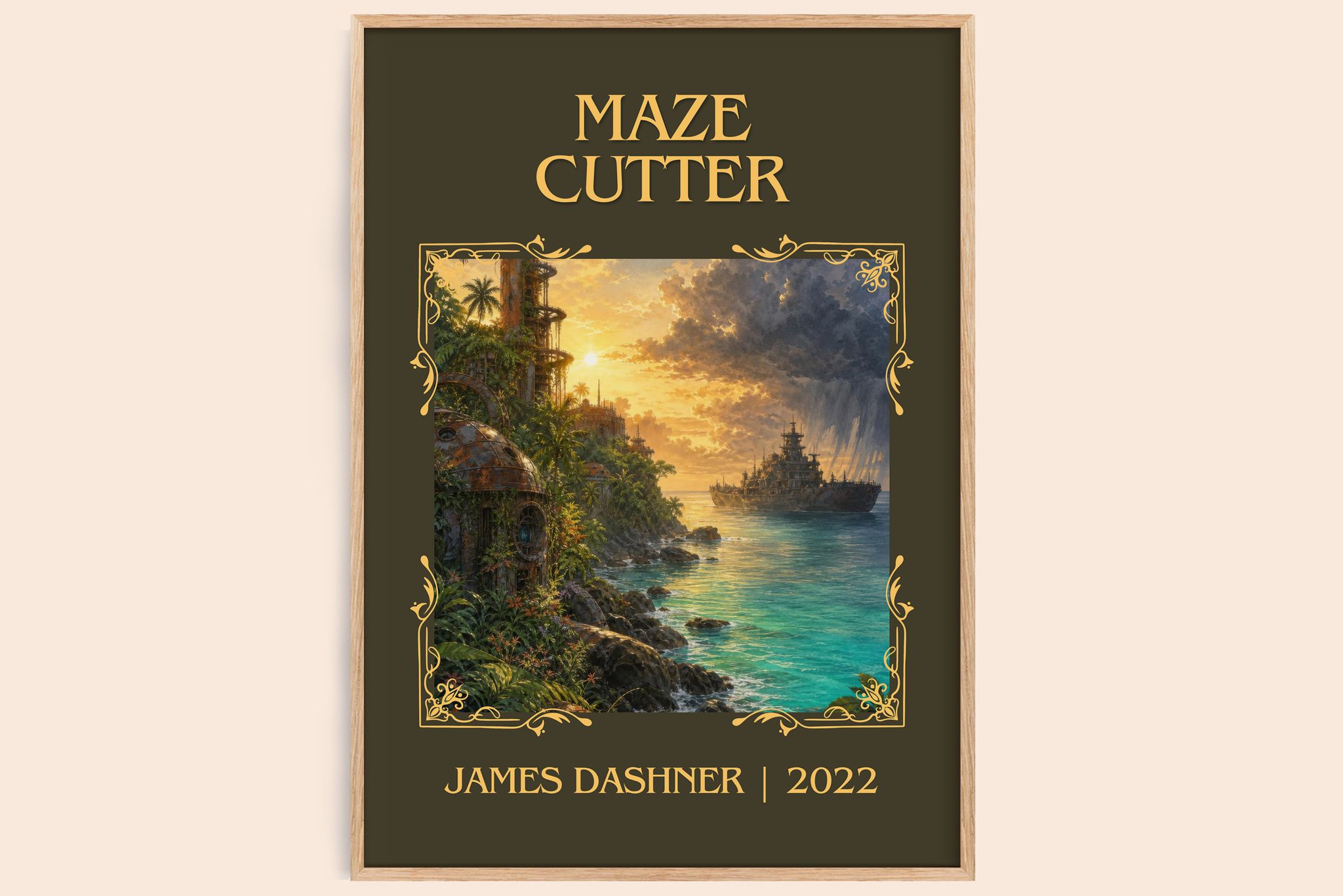 Maze Cutter Classic Book Art Print by James Dashner