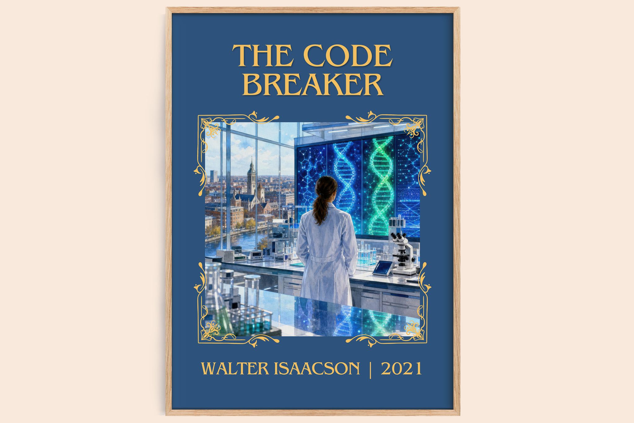 The Code Breaker Classic Book Art Print by Walter Isaacson