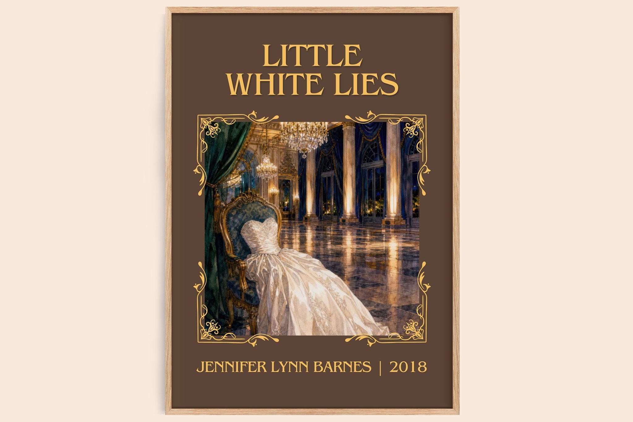 Little White Lies Classic Book Art Print by Jennifer Lynn Barnes