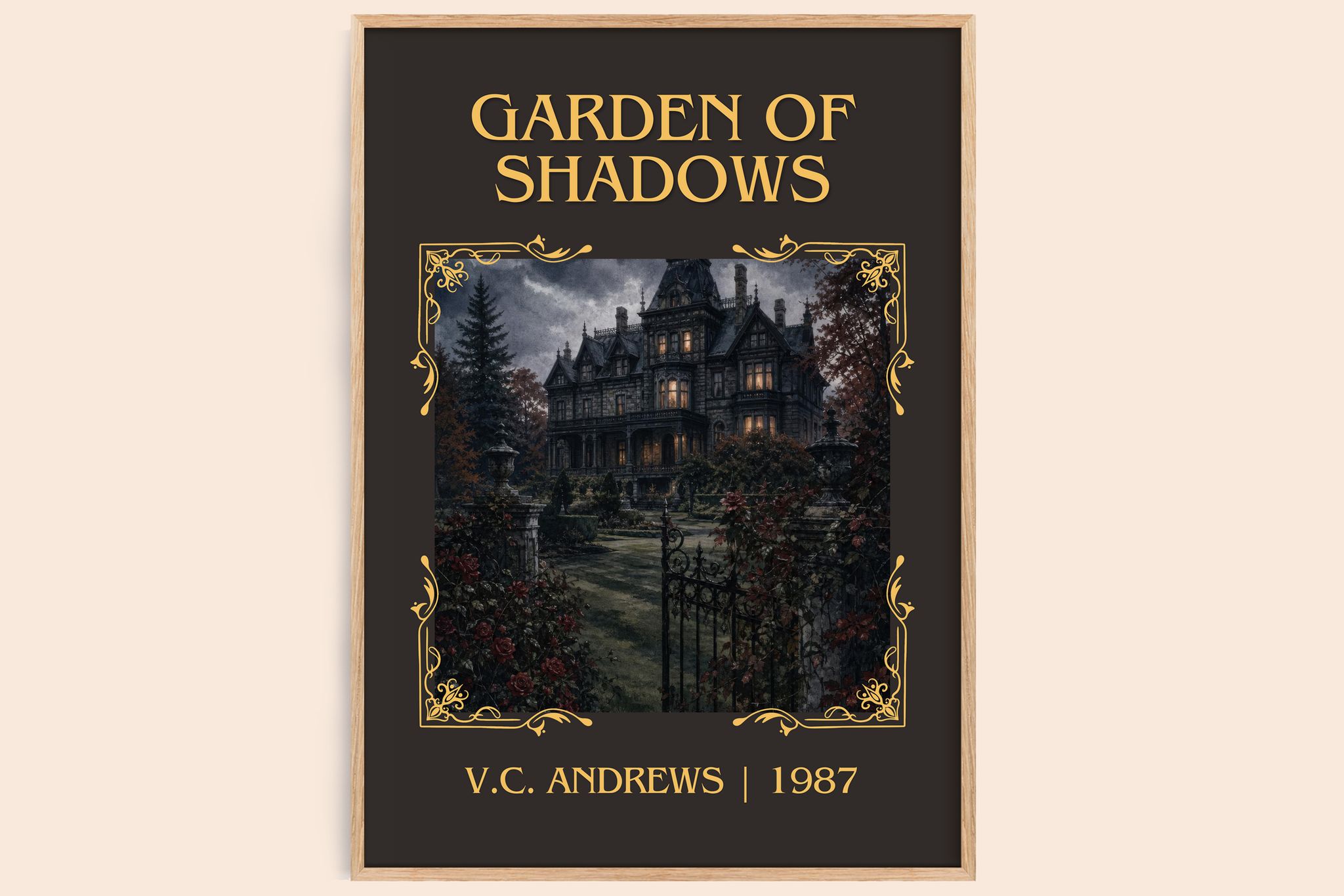 Garden of Shadows Classic Book Art Print by V.C. Andrews