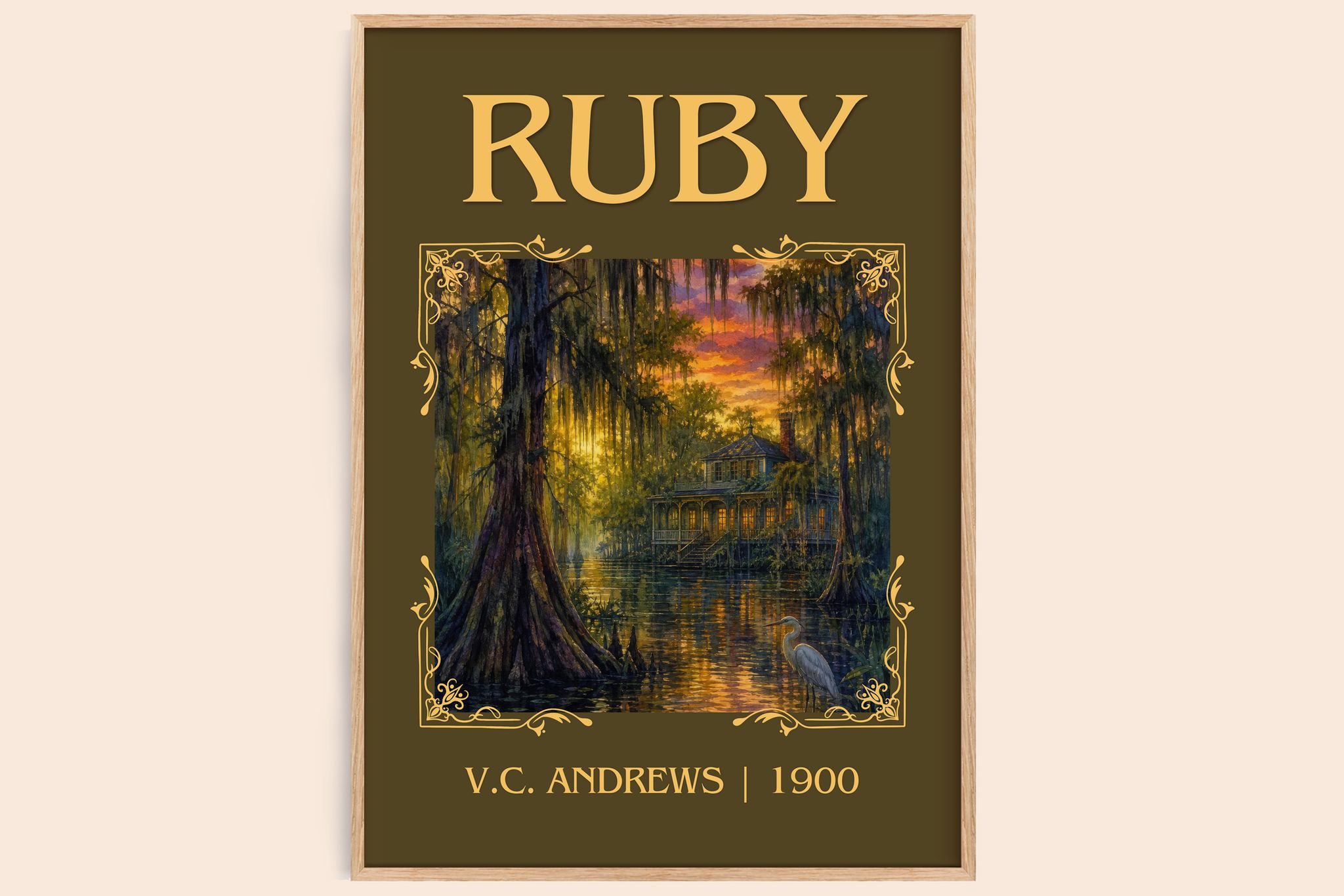 Ruby Classic Book Art Print by V.C. Andrews