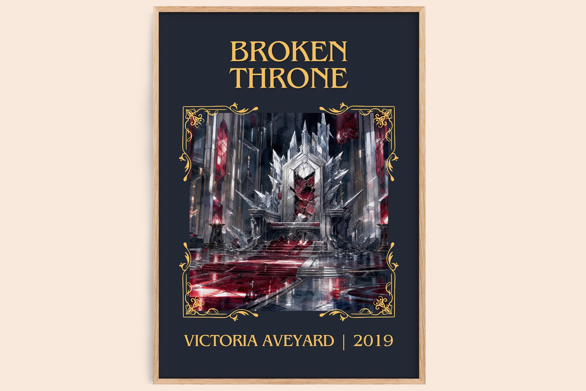Broken Throne Classic Book Art Print by Victoria Aveyard