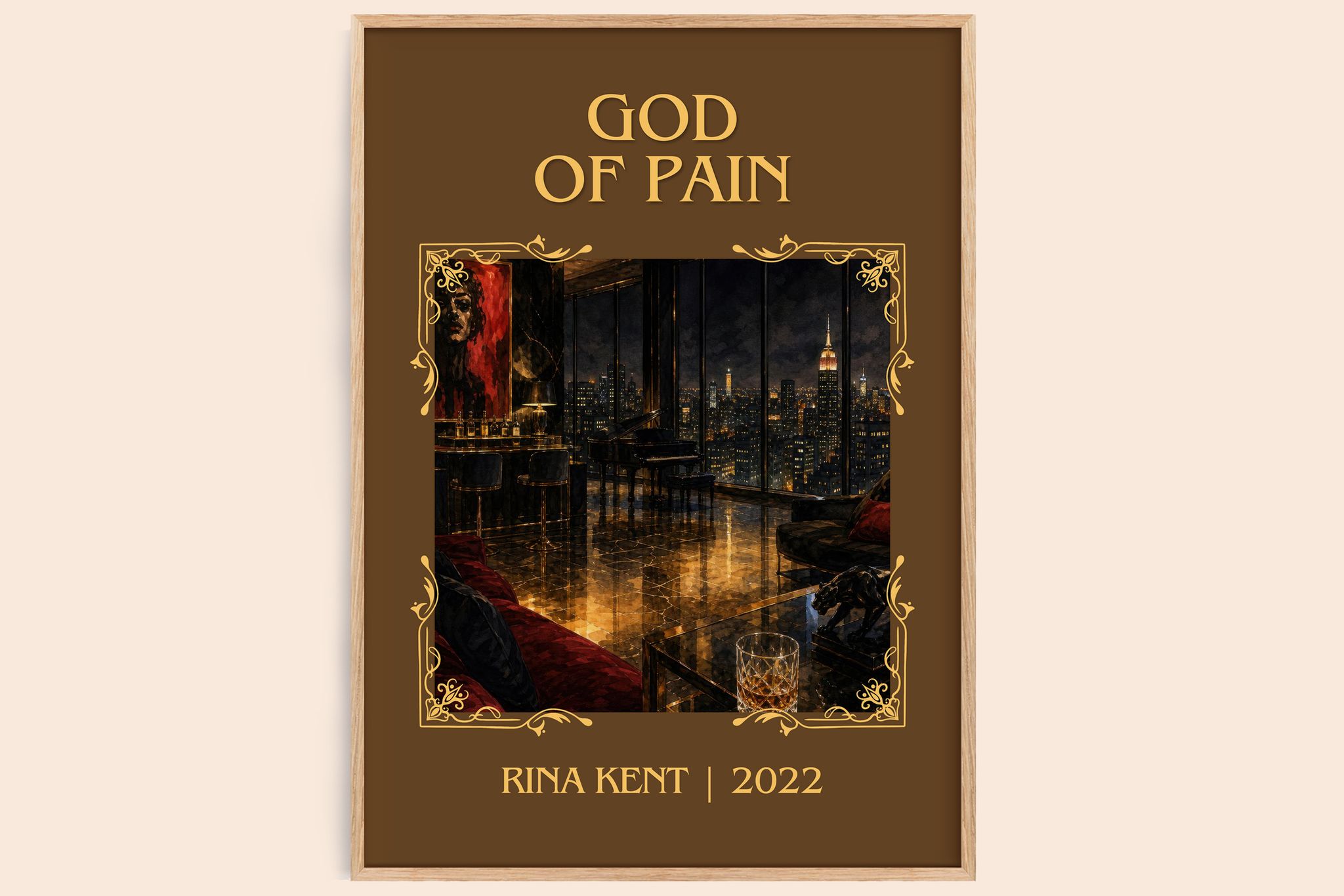God of Pain Classic Book Art Print by Rina Kent