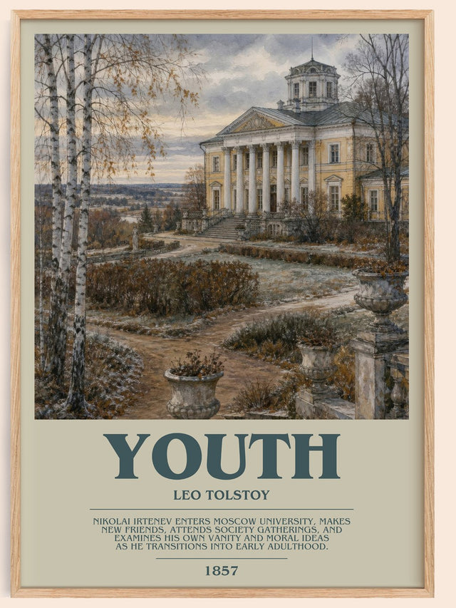 Youth Bookish Wall Art by Leo Tolstoy