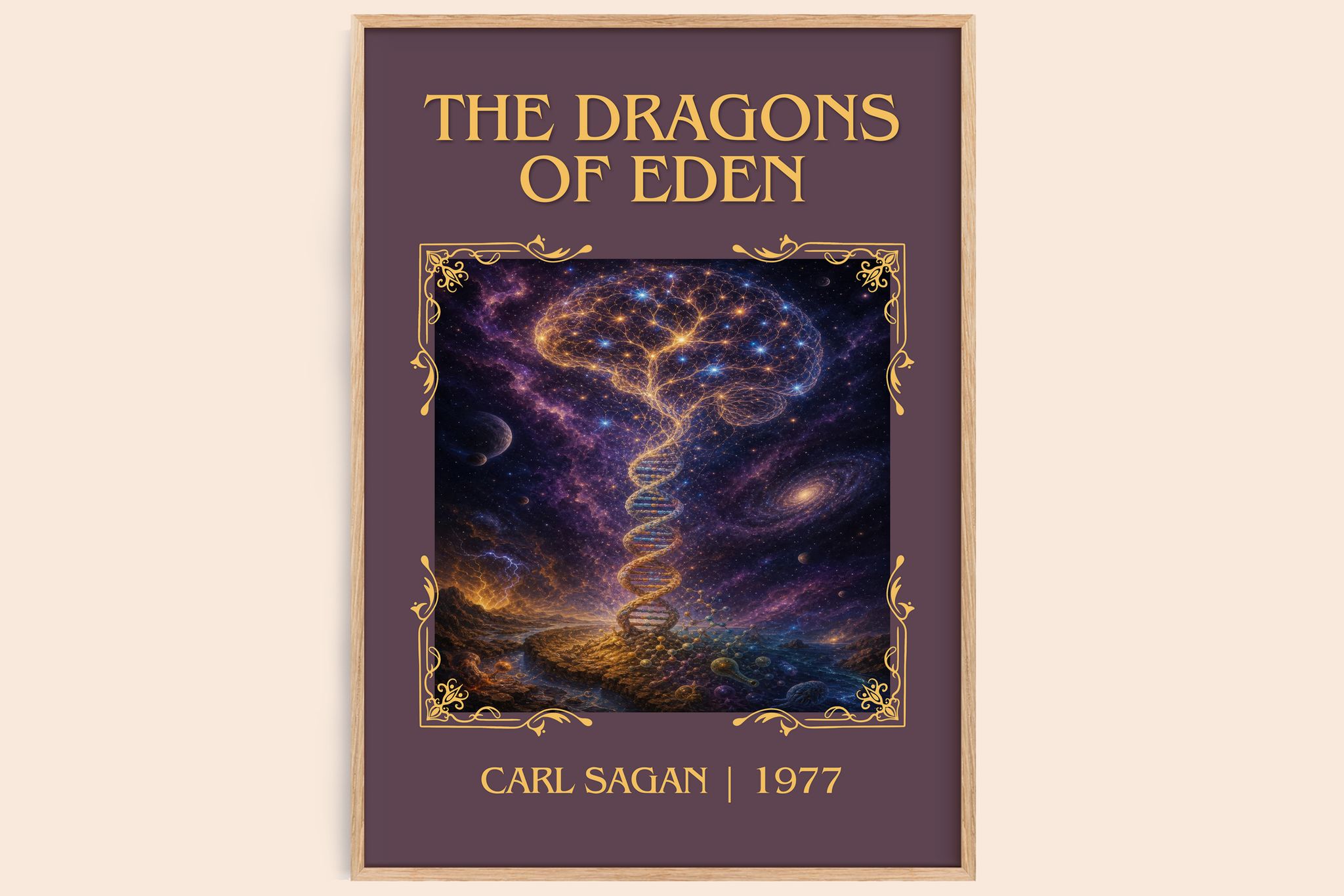 The Dragons of Eden Classic Book Art Print by Carl Sagan