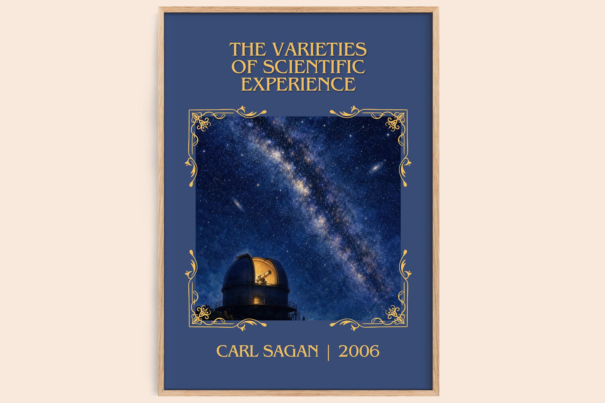 Varieties of Scientific Experience Classic Book Art Print by C. Sagan