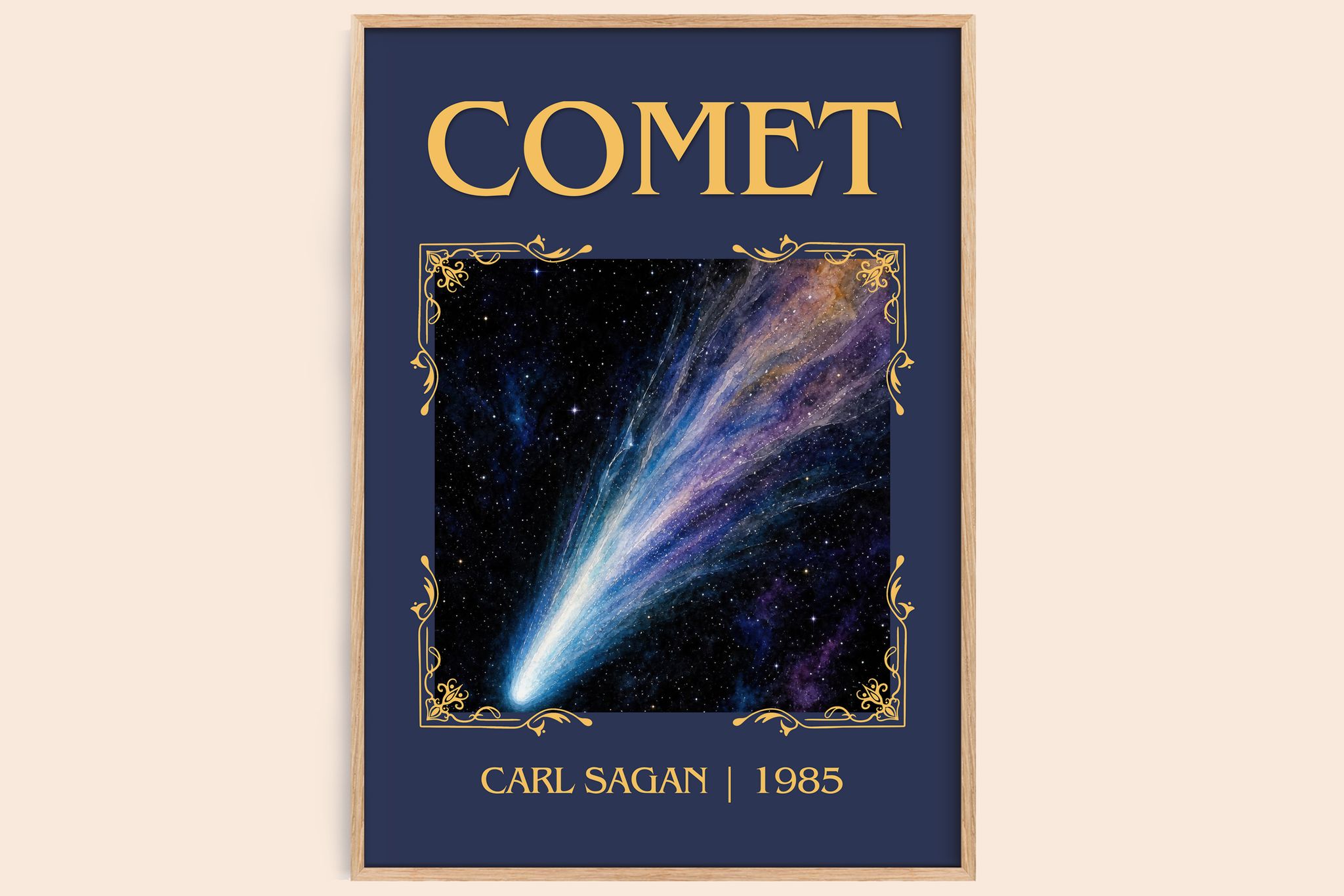 Comet Classic Book Art Print by Carl Sagan
