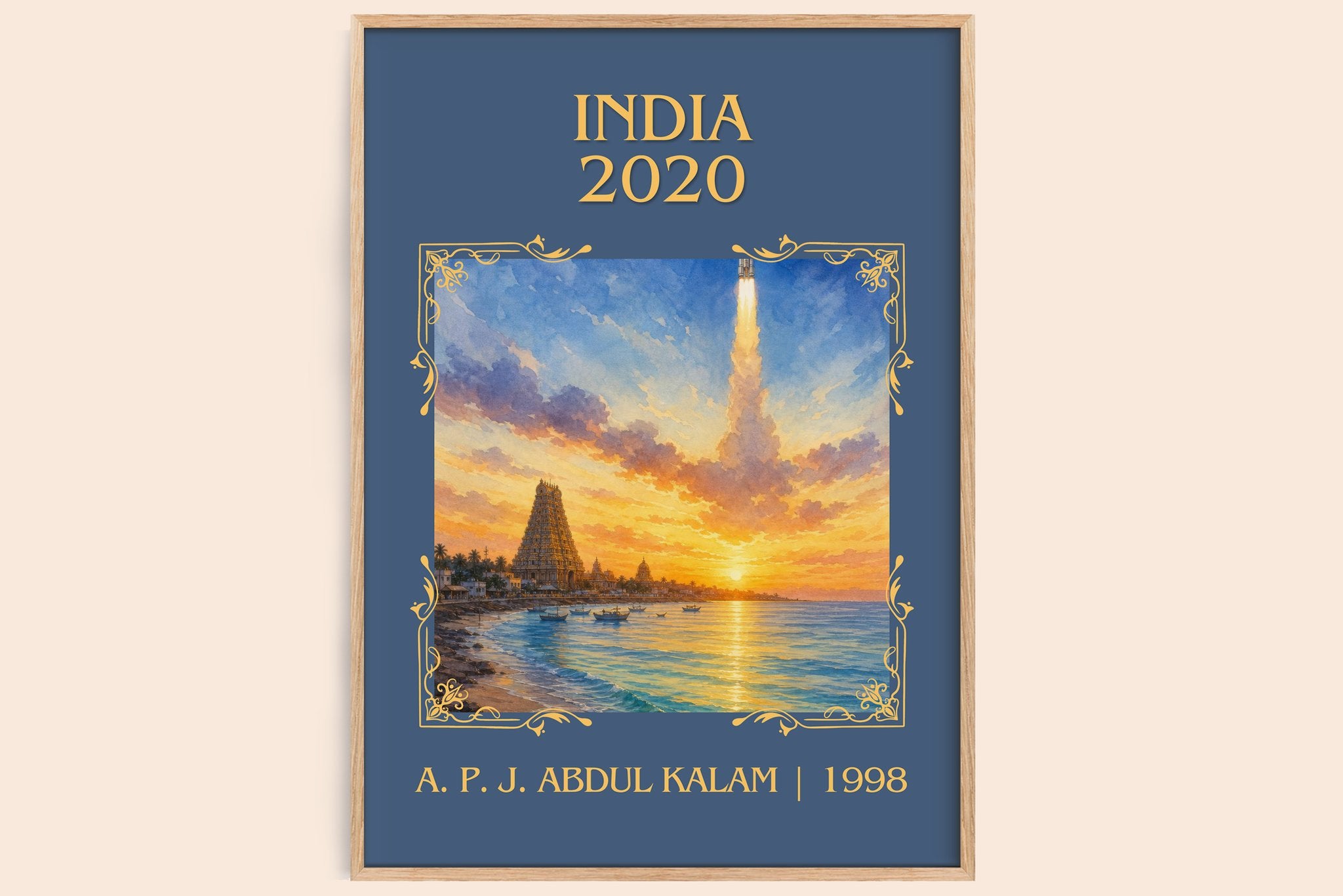 India 2020 Classic Book Art Print by A. P. J. Abdul Kalam