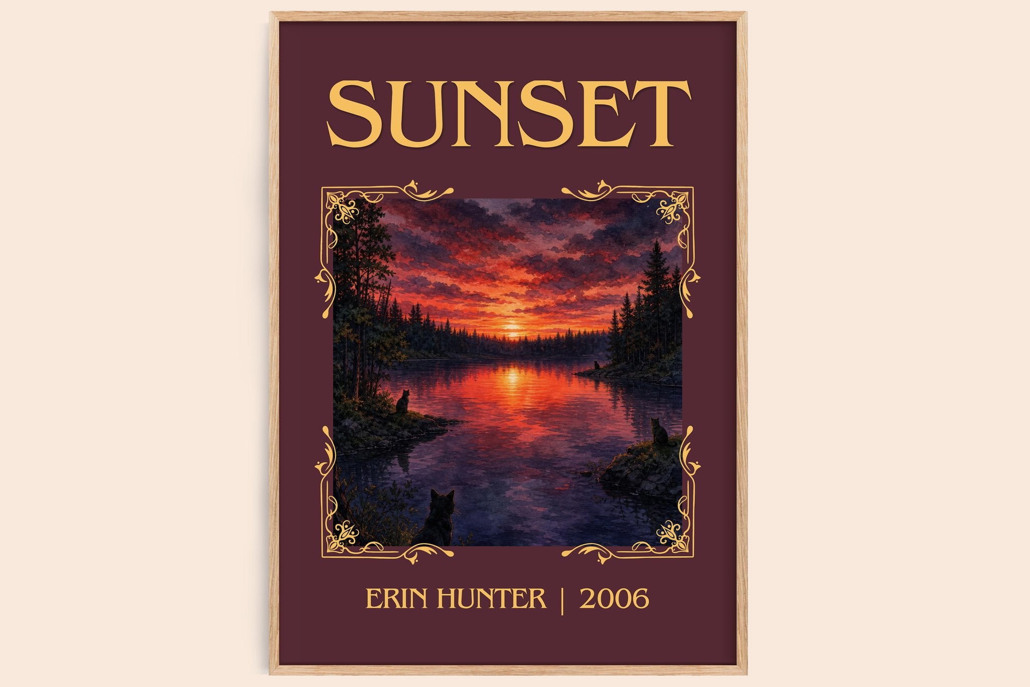 Sunset Classic Book Art Print by Erin Hunter
