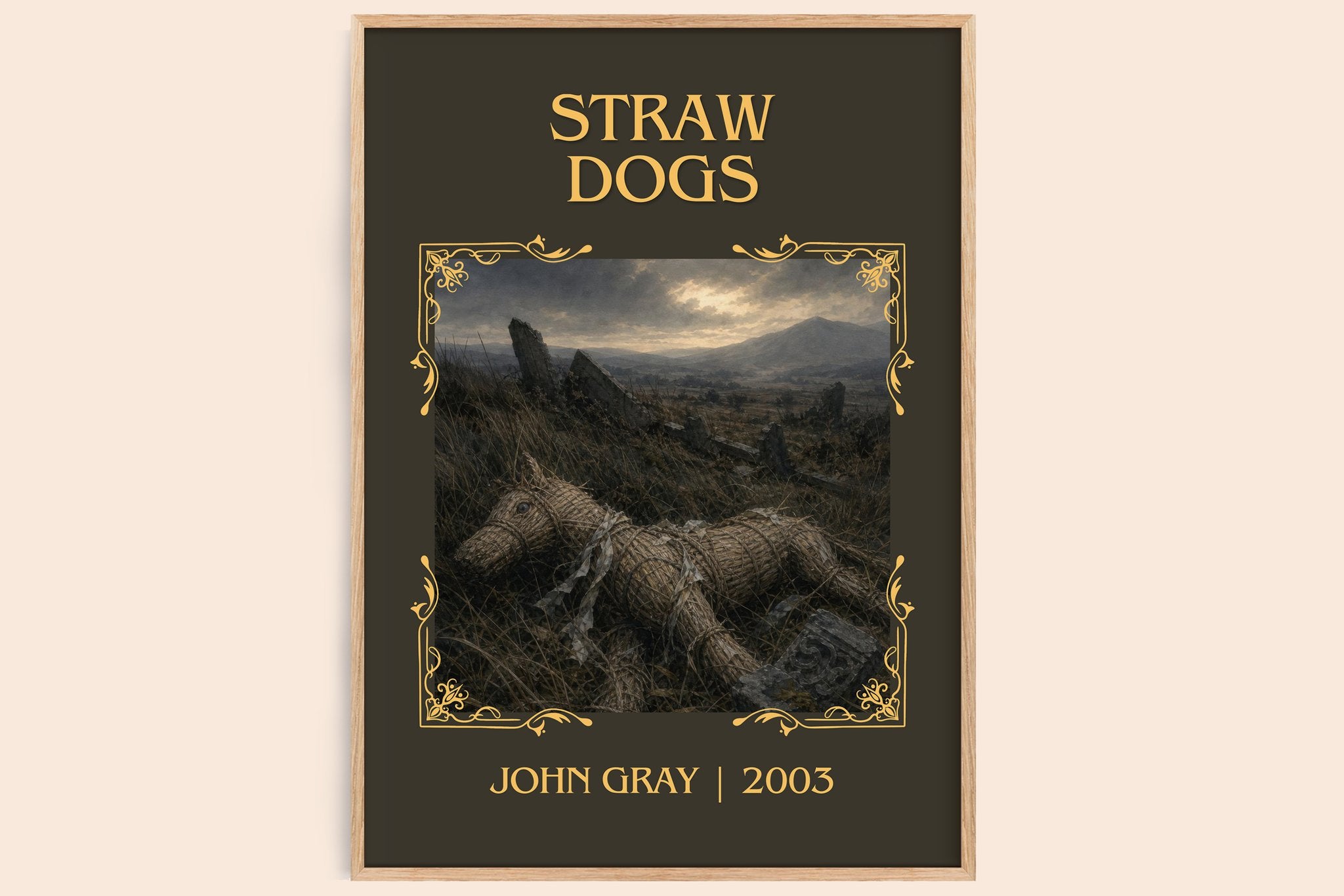 Straw Dogs Classic Book Art Print by John Gray