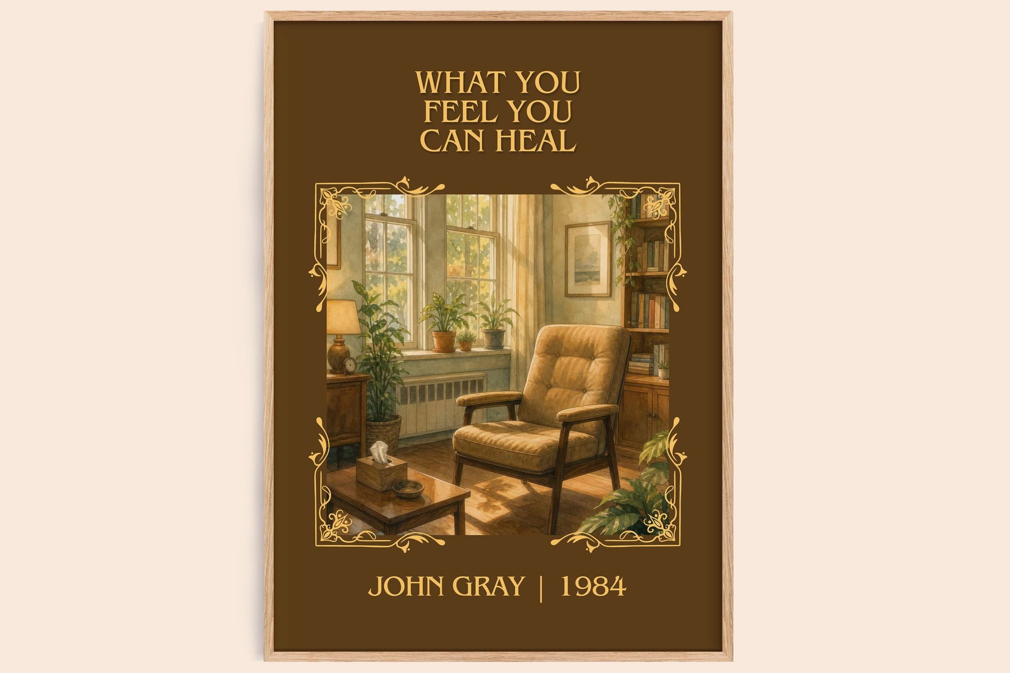 What You Feel You Can Heal Classic Book Art Print by John Gray