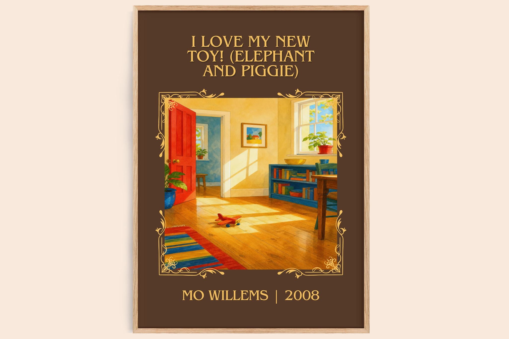I Love My New Toy! (Elephant and Piggie) Classic Book Art Print by Mo Willems