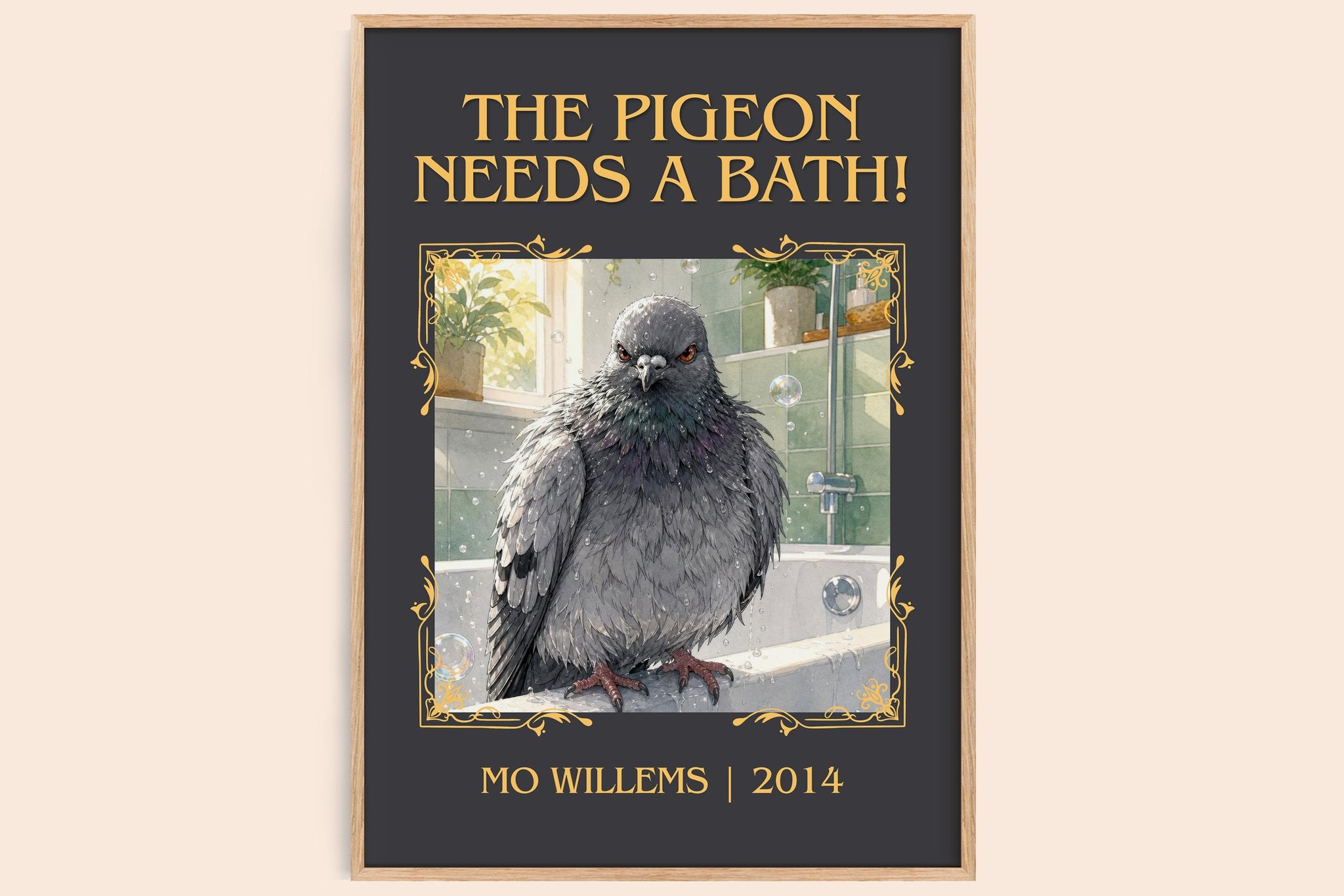 The Pigeon Needs a Bath! Classic Book Art Print by Mo Willems
