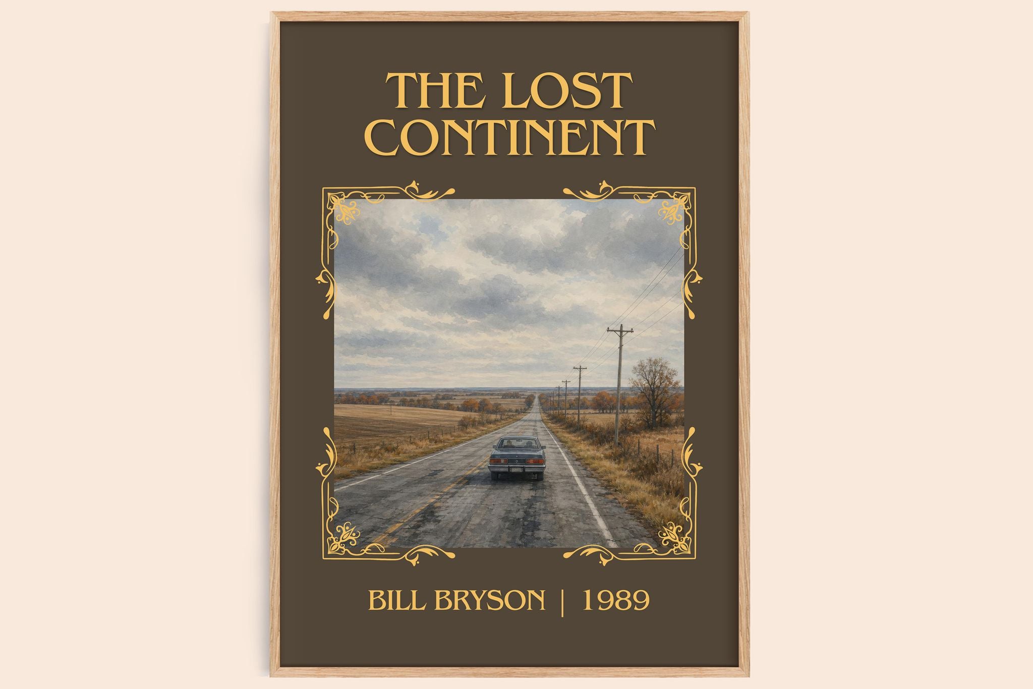 The Lost Continent Classic Book Art Print by Bill Bryson
