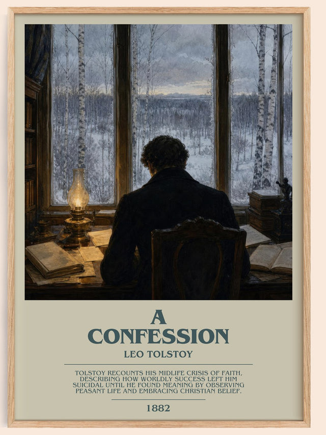 A Confession Bookish Wall Art by Leo Tolstoy