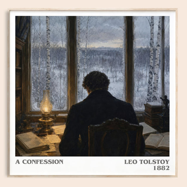 A Confession Literary Art Print by Leo Tolstoy