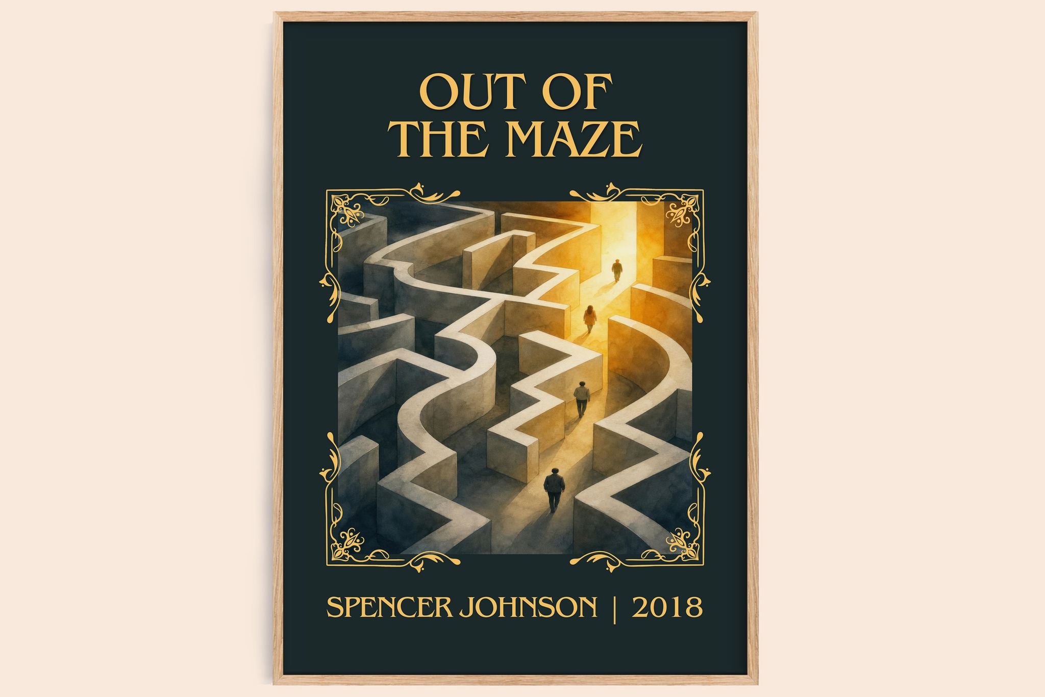 Out of the maze Classic Book Art Print by Spencer Johnson