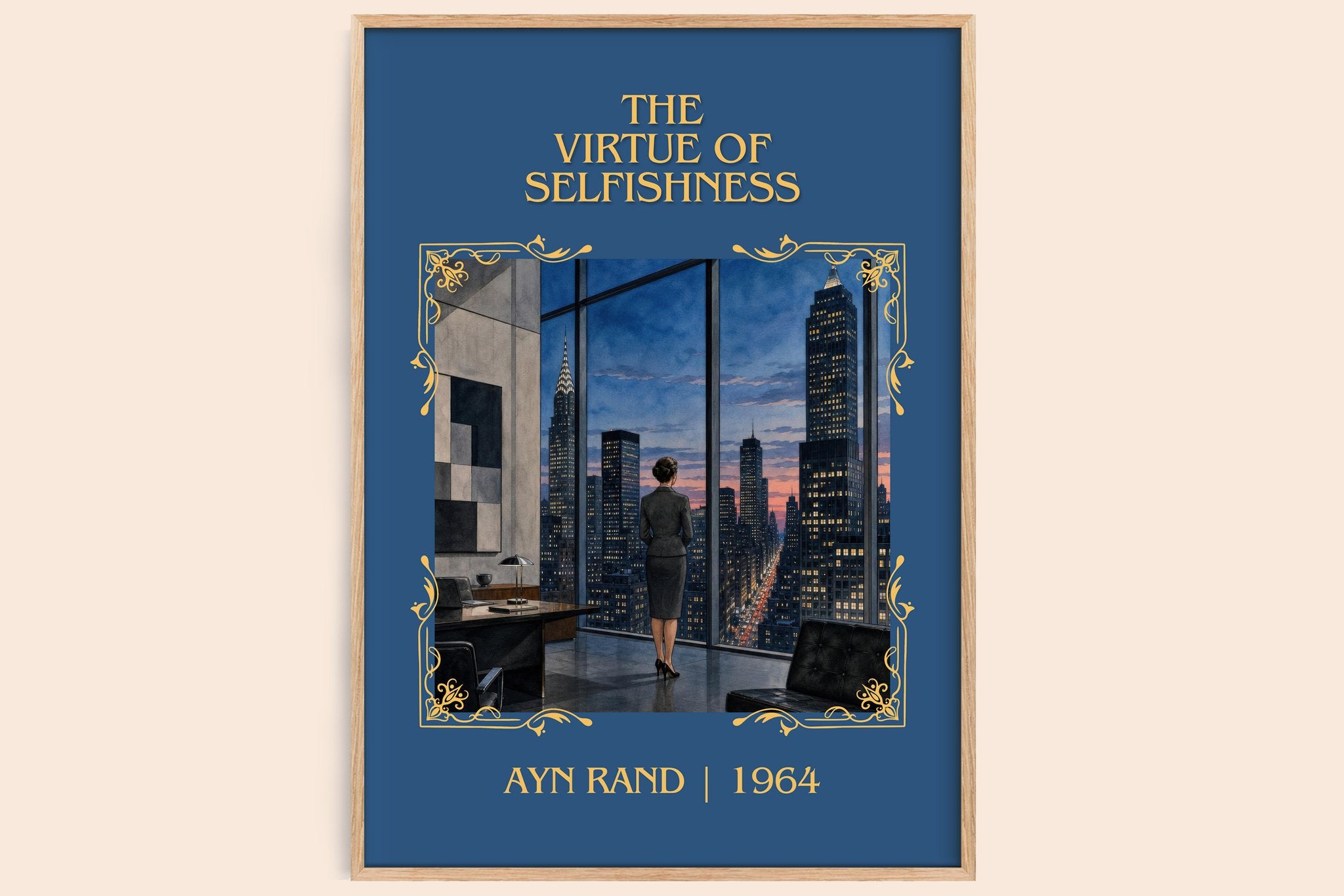 The Virtue of Selfishness Classic Book Art Print by Ayn Rand