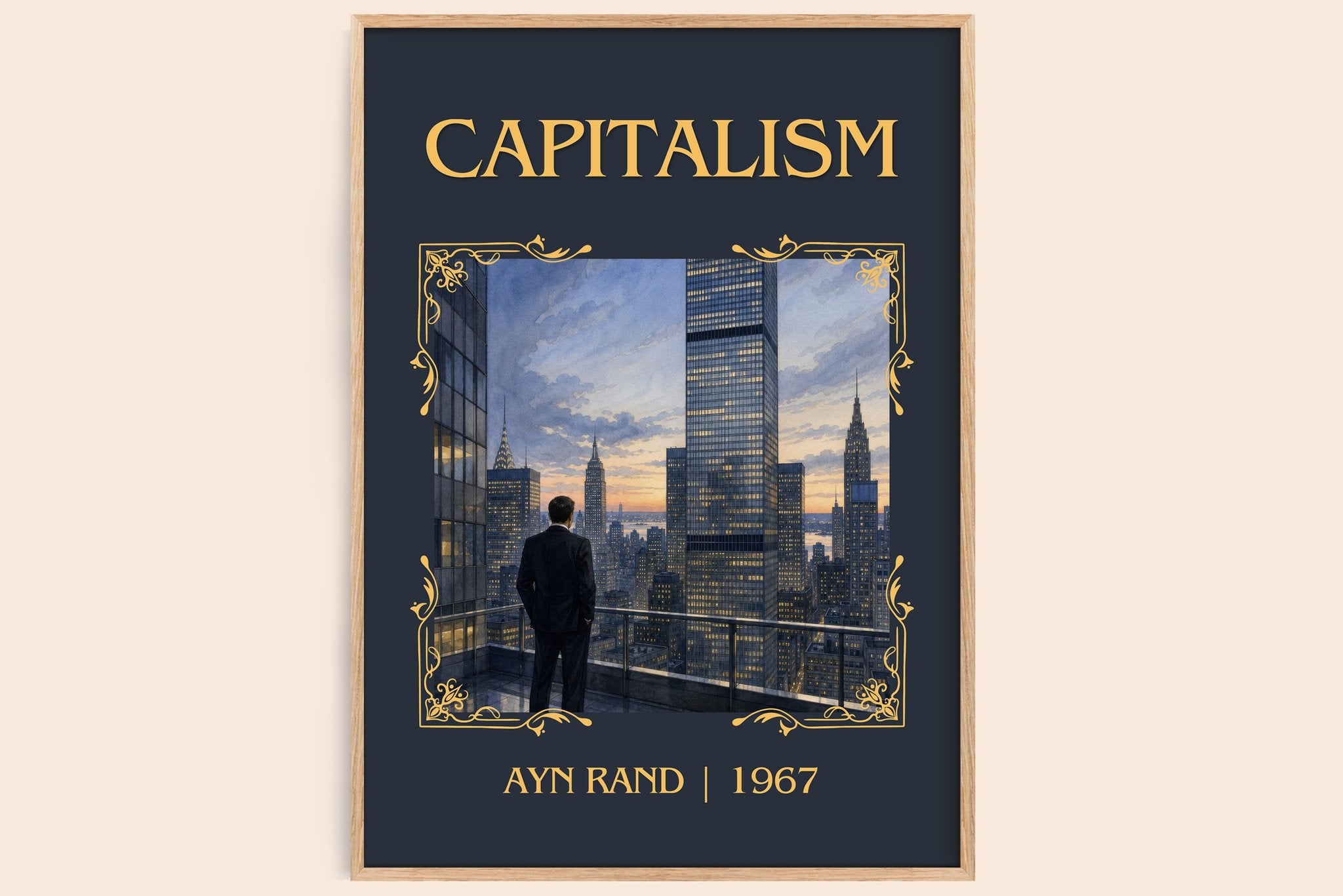 Capitalism Classic Book Art Print by Ayn Rand