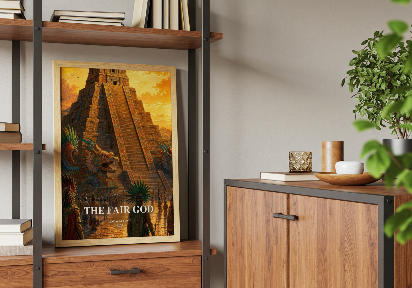 The Fair God book watercolour illustration paper finish options – matte satin gloss