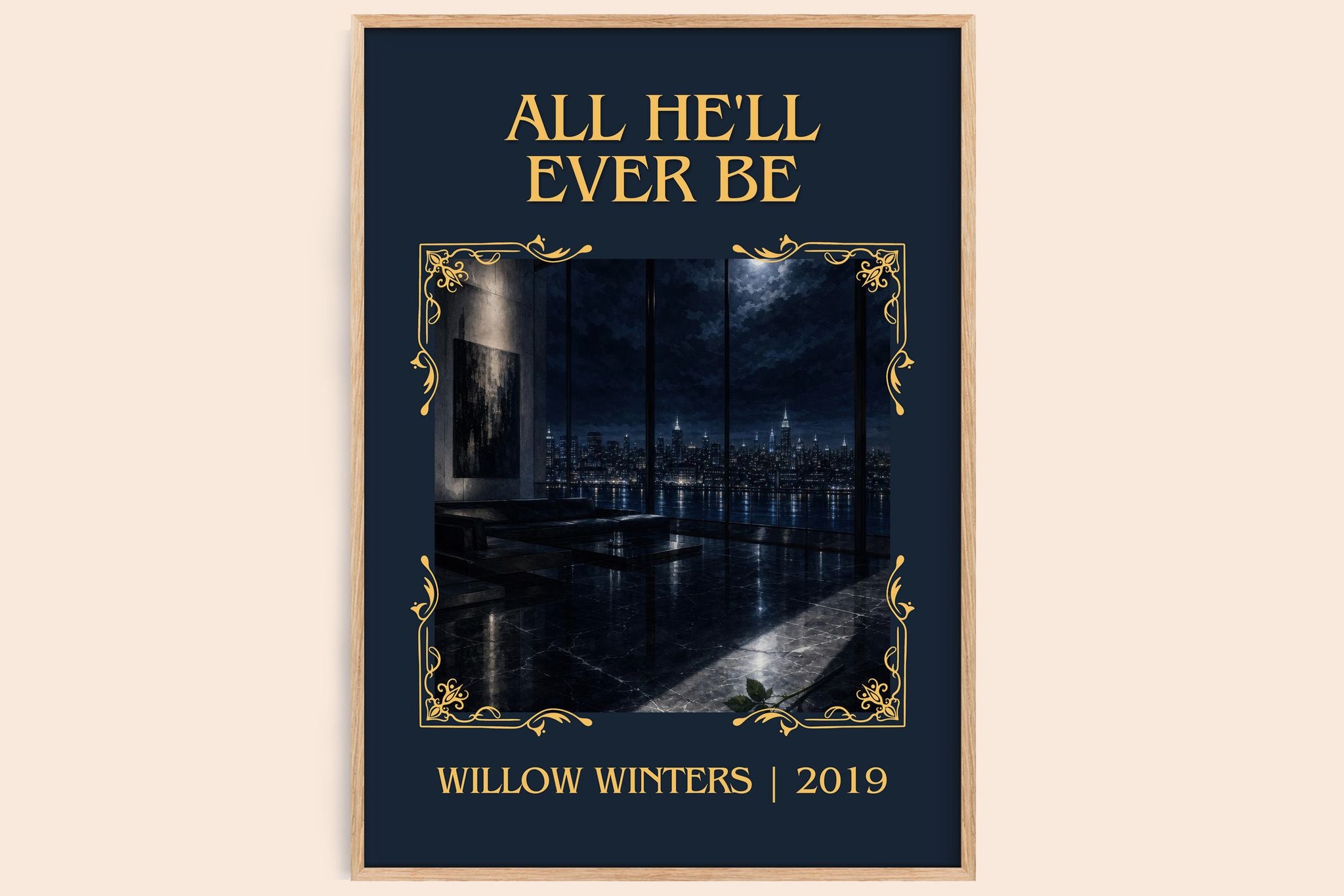 All He'll Ever Be Classic Book Art Print by Willow Winters