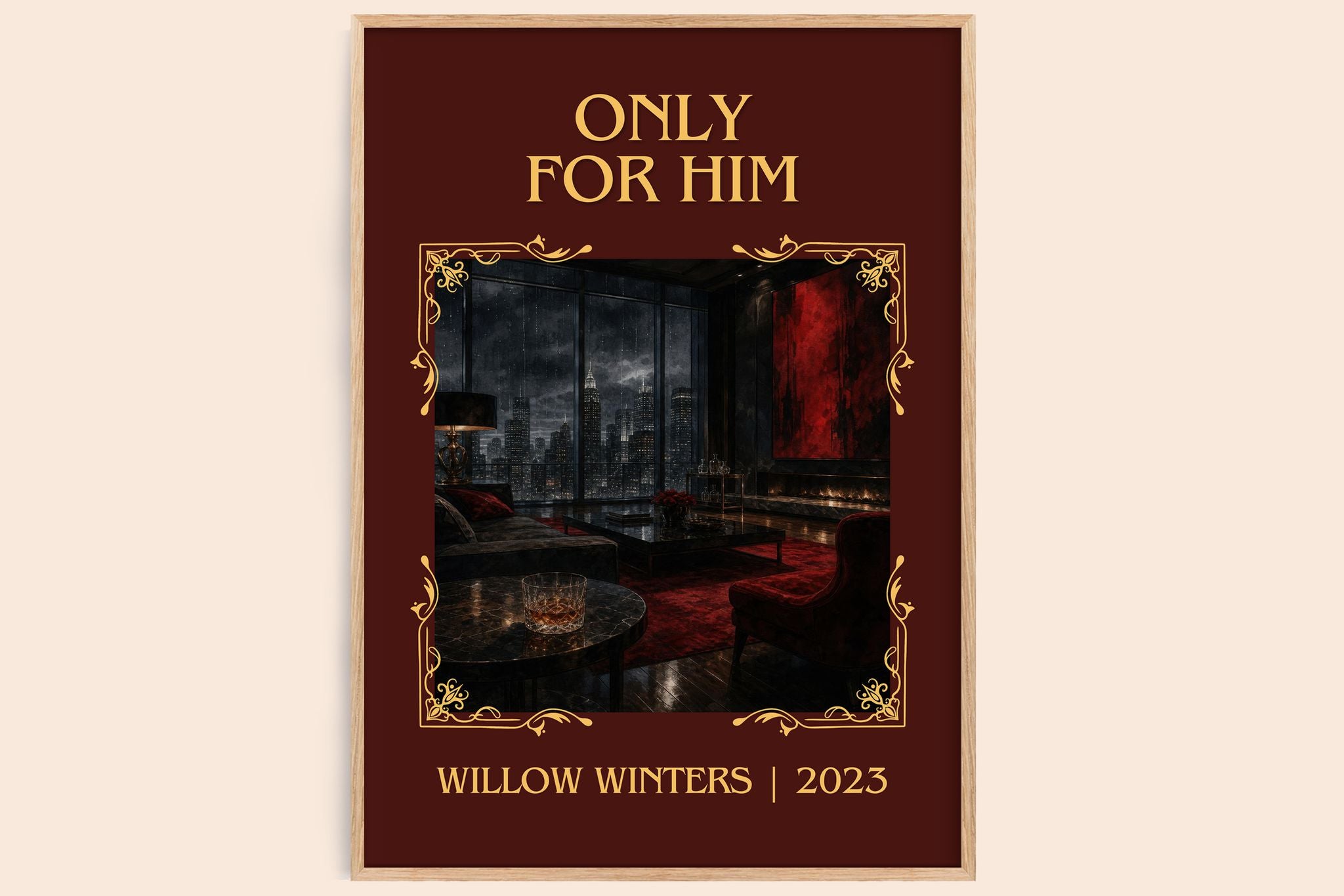 Only for Him Classic Book Art Print by Willow Winters