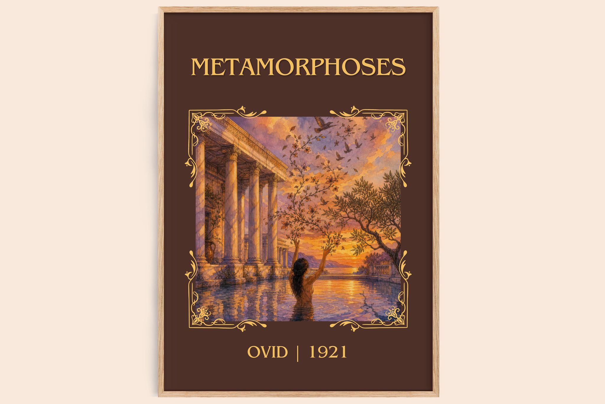 Metamorphoses Classic Book Art Print by Ovid