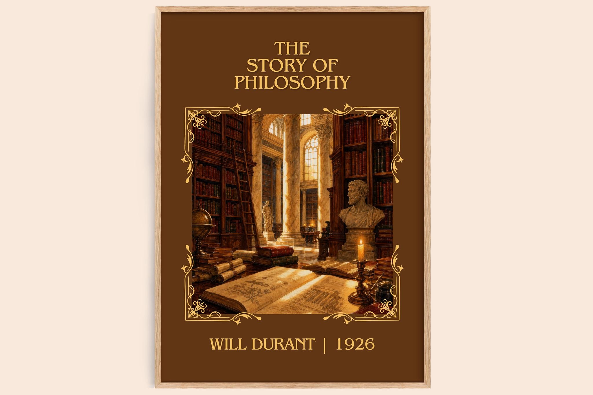 The Story of Philosophy Classic Book Art Print by Will Durant