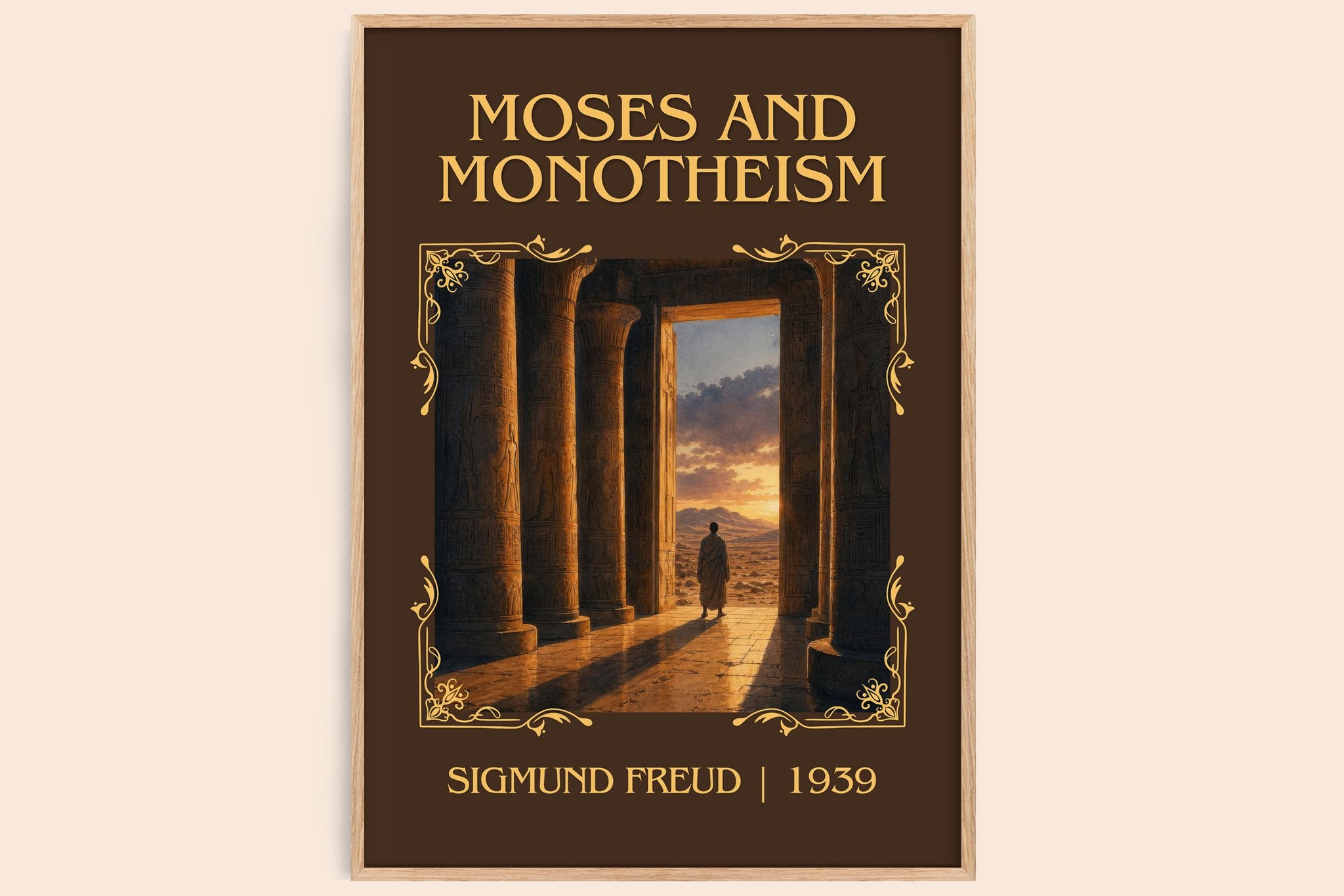 Moses and monotheism Classic Book Art Print by Sigmund Freud