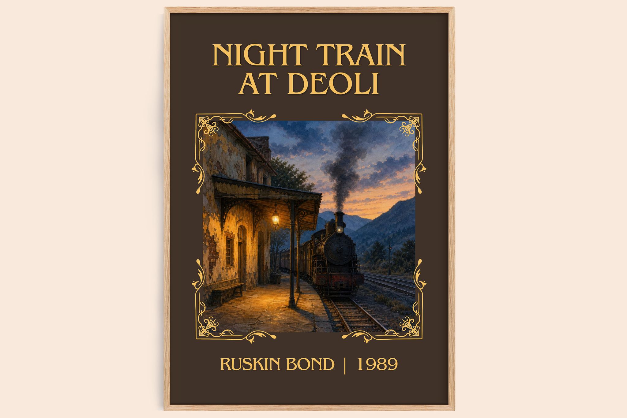 Night Train at Deoli Classic Book Art Print by Ruskin Bond